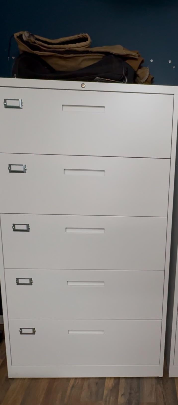 Letaya 2 Drawer File Cabinet with Lock, Metal Lateral Filing Cabinet for Home Office, Hanging Letter/Legal/A4 Size (Black) customer photo 1