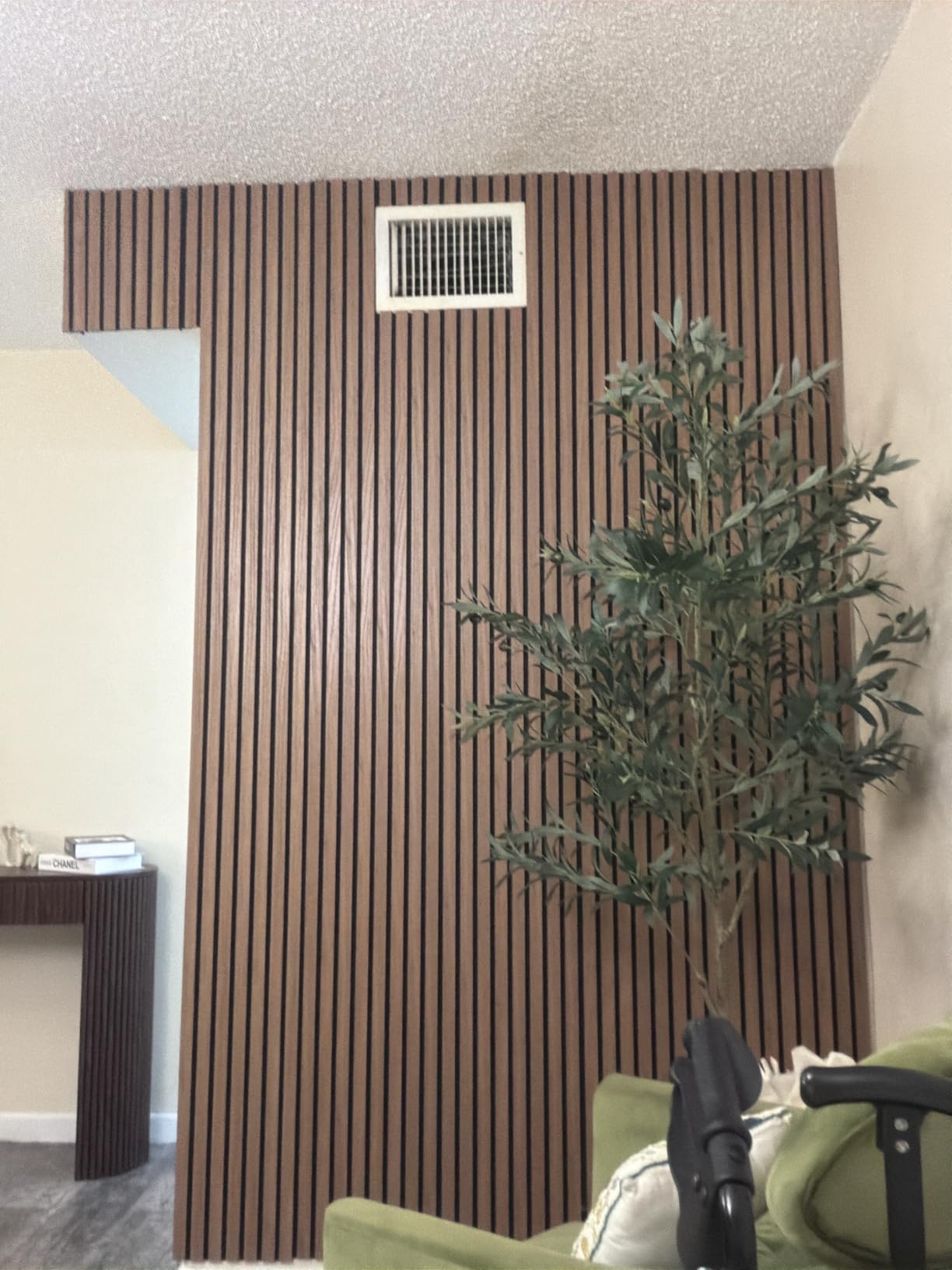 Art3d 4-Pack 47x23.6 Inch Acoustic Panels with Wood Slat Design - Soundproof Wall Panel for Office, Gaming Room & Studio, Ideal for Streamers, Home Workers & Recent Movers (Walnut) customer photo 1