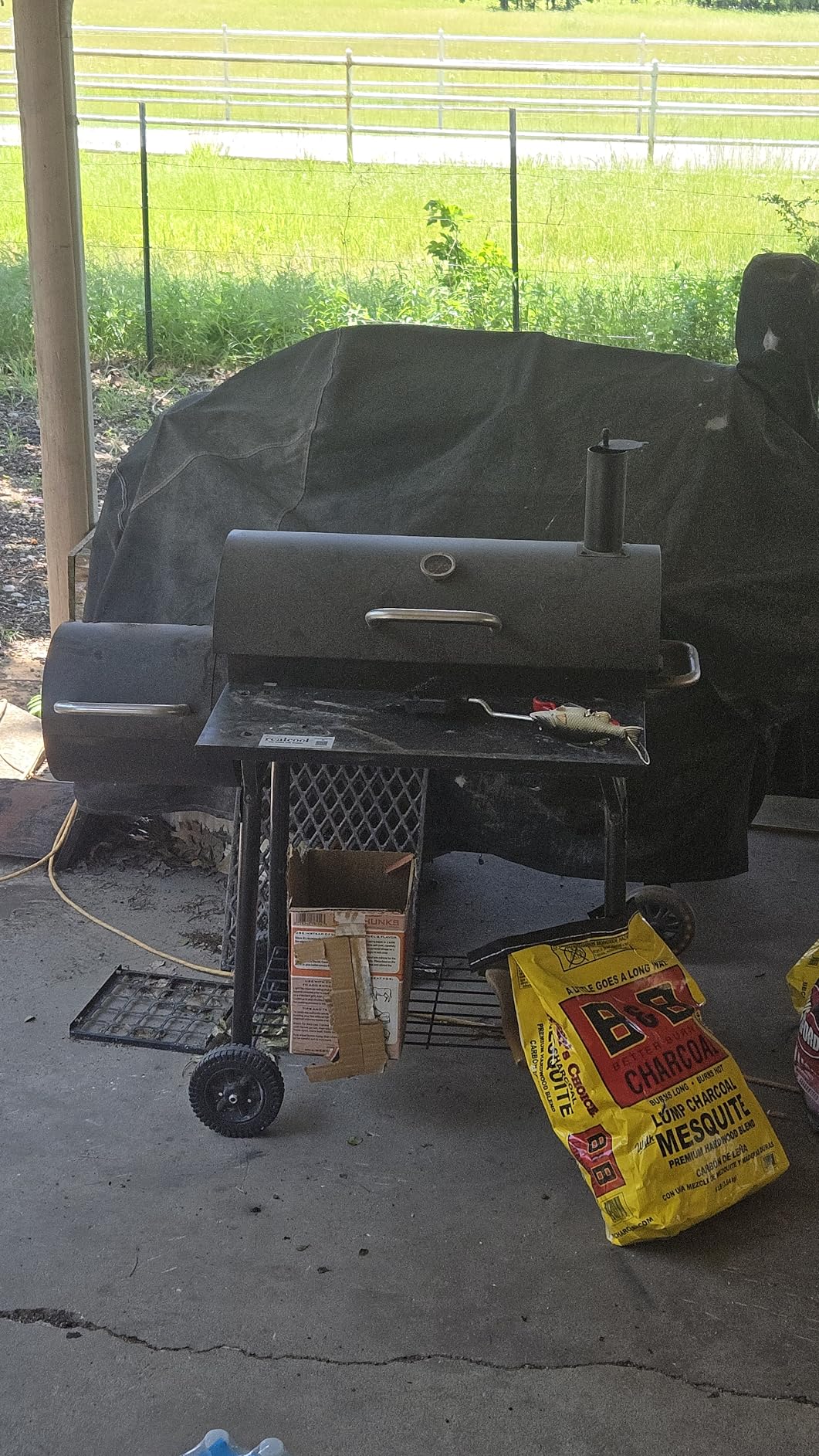 Realcook Charcoal Grill with Offset Smoker: Spacious Barrel Charcoal Grills with 800 Sq. In. Cooking Space, BBQ Offset Smoker Combo for Backyard Parties Weekend Barbecues Gatherings customer photo 1