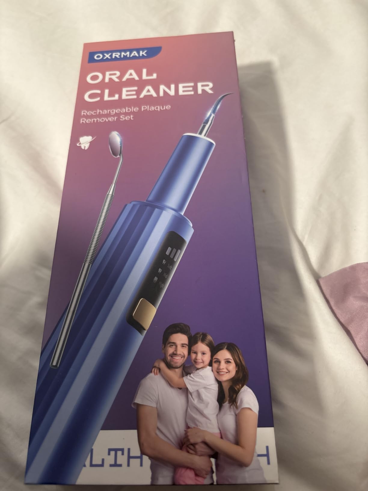 Ultrasonic Plaque Remover for Teeth - Dental Tartar Remover with LED Light, 4 Modes Rechargeable Teeth Cleaning Kit, Electric Dental Calculus Remover with 3 Stainless Steel Heads for Home & Travel customer photo 1