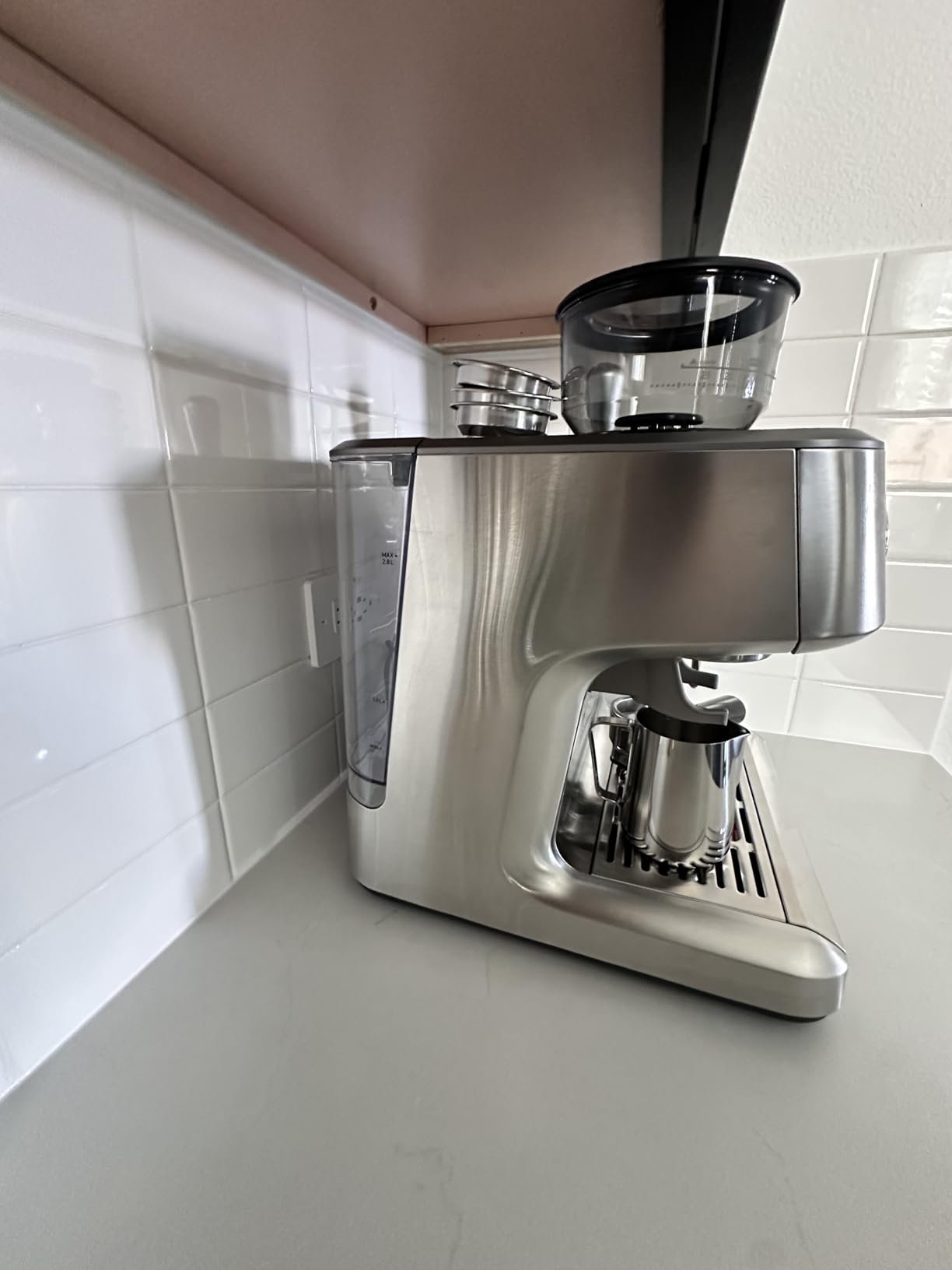 COWSAR (2026 Upgrade) 20 Bar Espresso Machine with Grinder, Expresso Coffee Machines with Milk Frother, Commercial Stainless Steel Expresso Machines for Home, Perfect Cappuccino & Latte-Dual Boiler customer photo 1