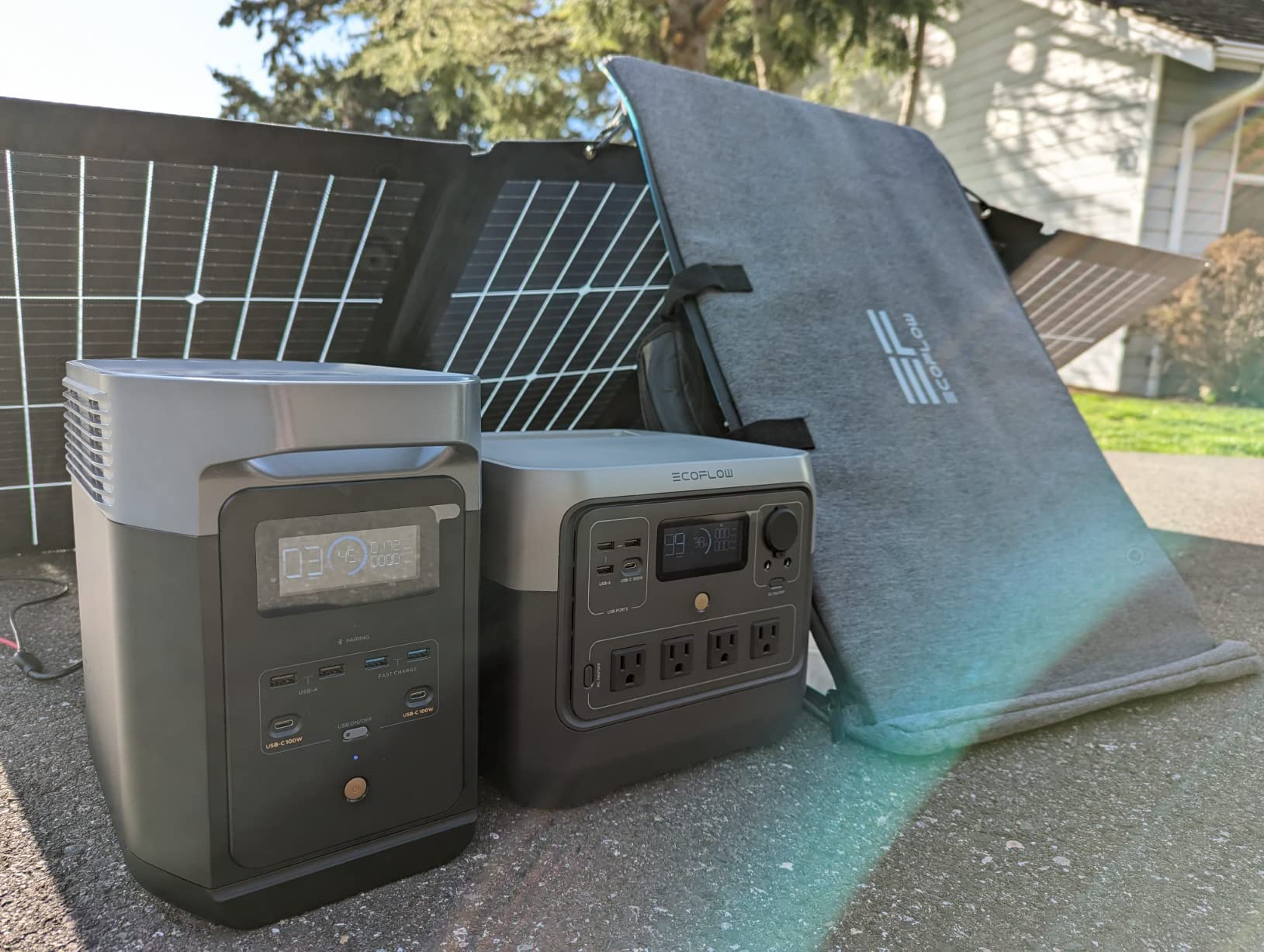 EF ECOFLOW Portable Power Station RIVER 2 Pro 700, 716Wh LiFePO4 Battery/70 Min Fast Charging, 4X800W (Up to 1600W) AC Outlets, X-Boost Solar Generator for Outdoor Camping, RVs, Emergency Backup customer photo 1