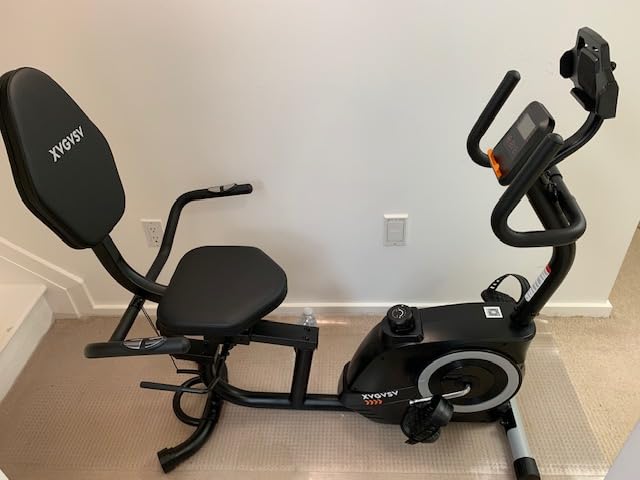 Recumbent Exercise Bike for Home Use, Quiet Recumbent Stationary Bikes for Adults & Seniors, 16-Level Resistance, Adjustable Seat, Supports 400LB customer photo 1