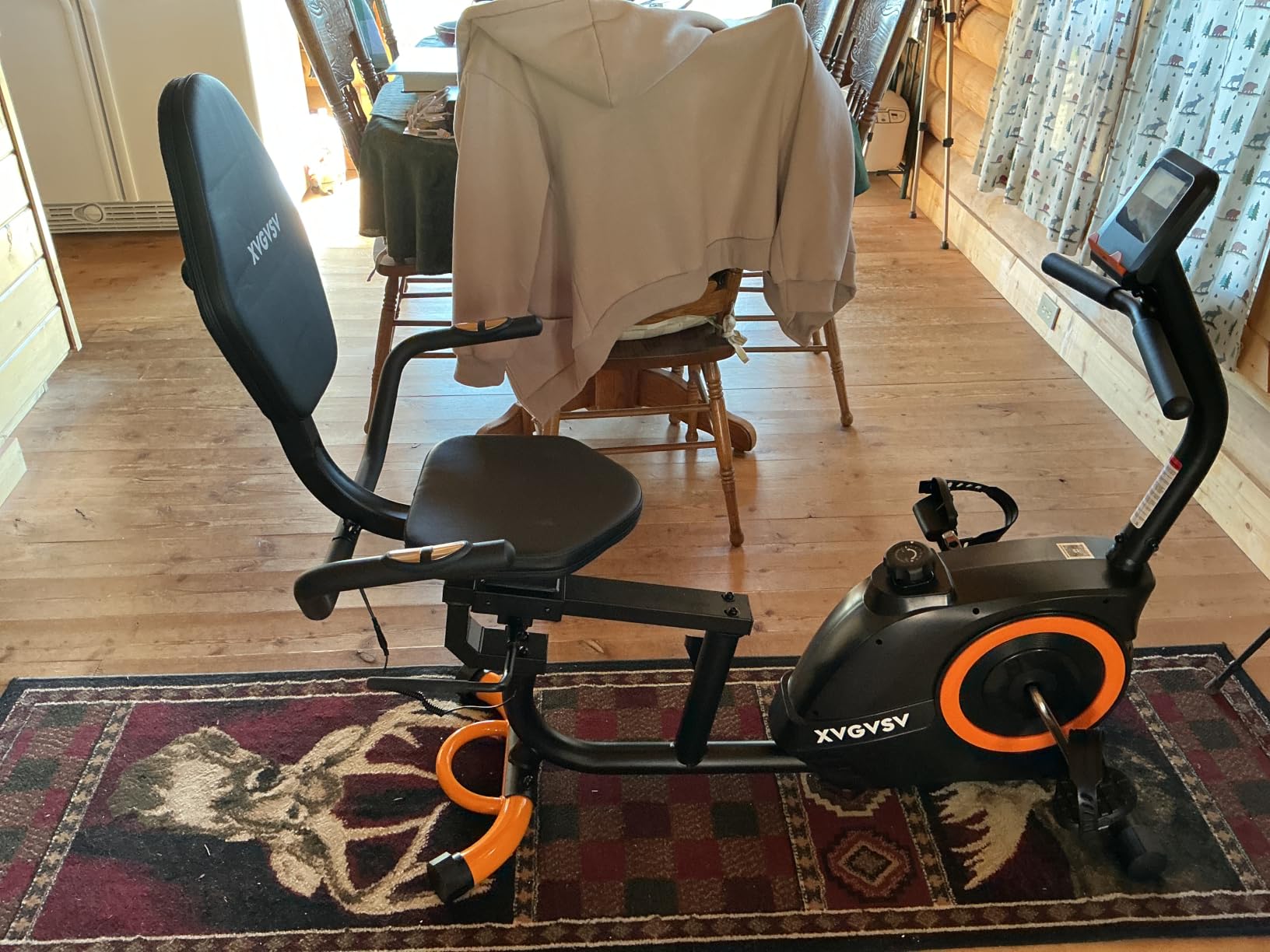 Recumbent Exercise Bike for Home Use, Quiet Recumbent Stationary Bikes for Adults & Seniors, 16-Level Resistance, Adjustable Seat, Supports 400LB, Pulse Sensors & LCD Display customer photo 2