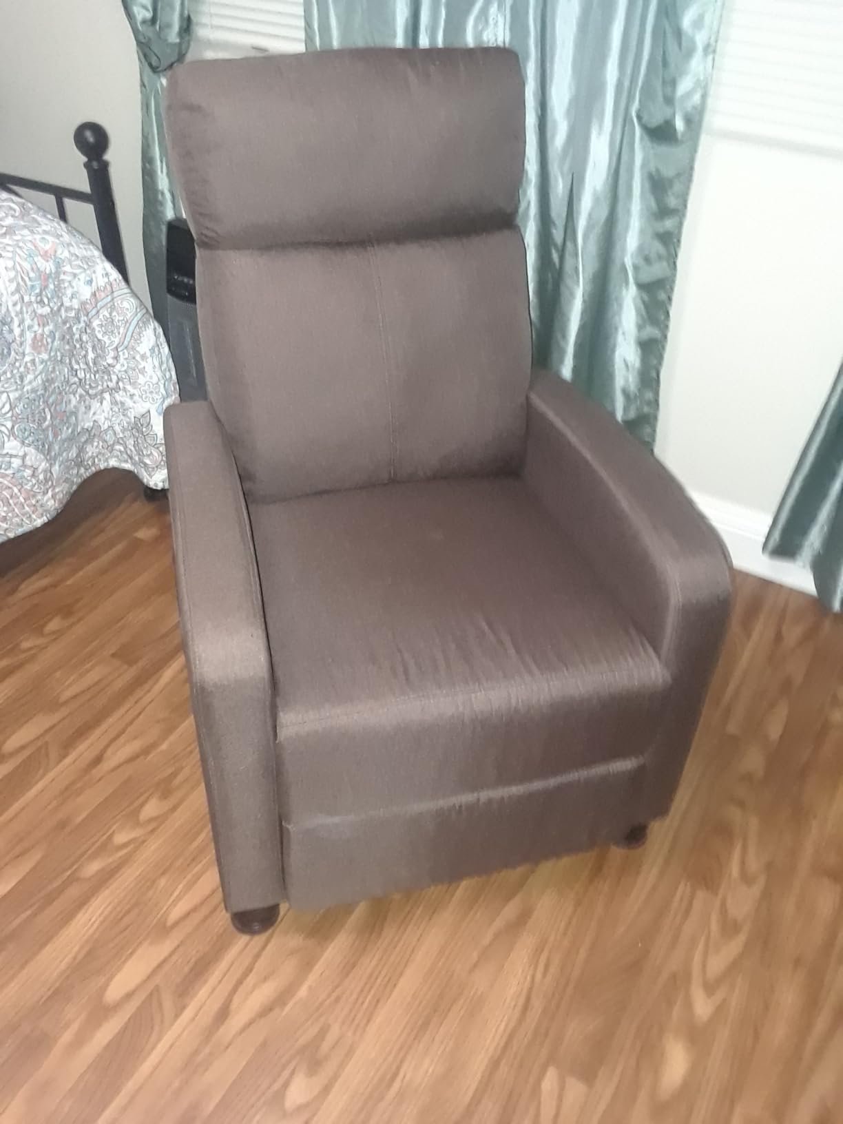 Garvee Recliner Chair for Adults, Lazy Reclining Chair Ergonomic Adjustable Single Sofa Enhanced with Side Pocket, Tall Back, Wide Arms & Padded Seat, Home Theater Seating for Living Room customer photo 1