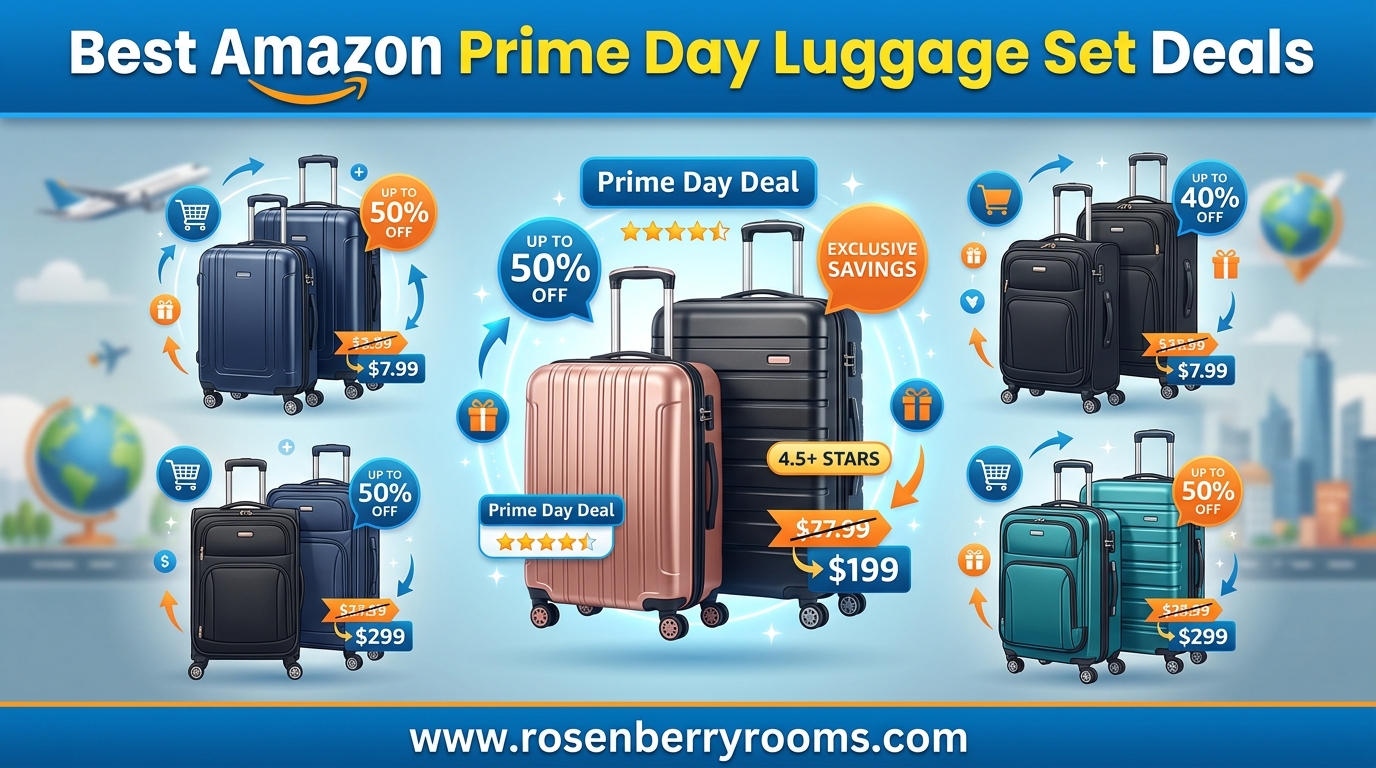 Best Amazon Prime Day Luggage Set Deals