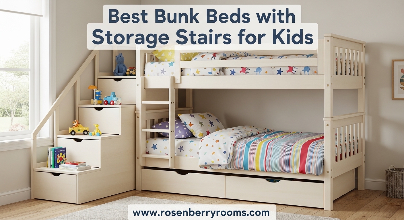 Best Bunk Beds with Storage Stairs for Kids
