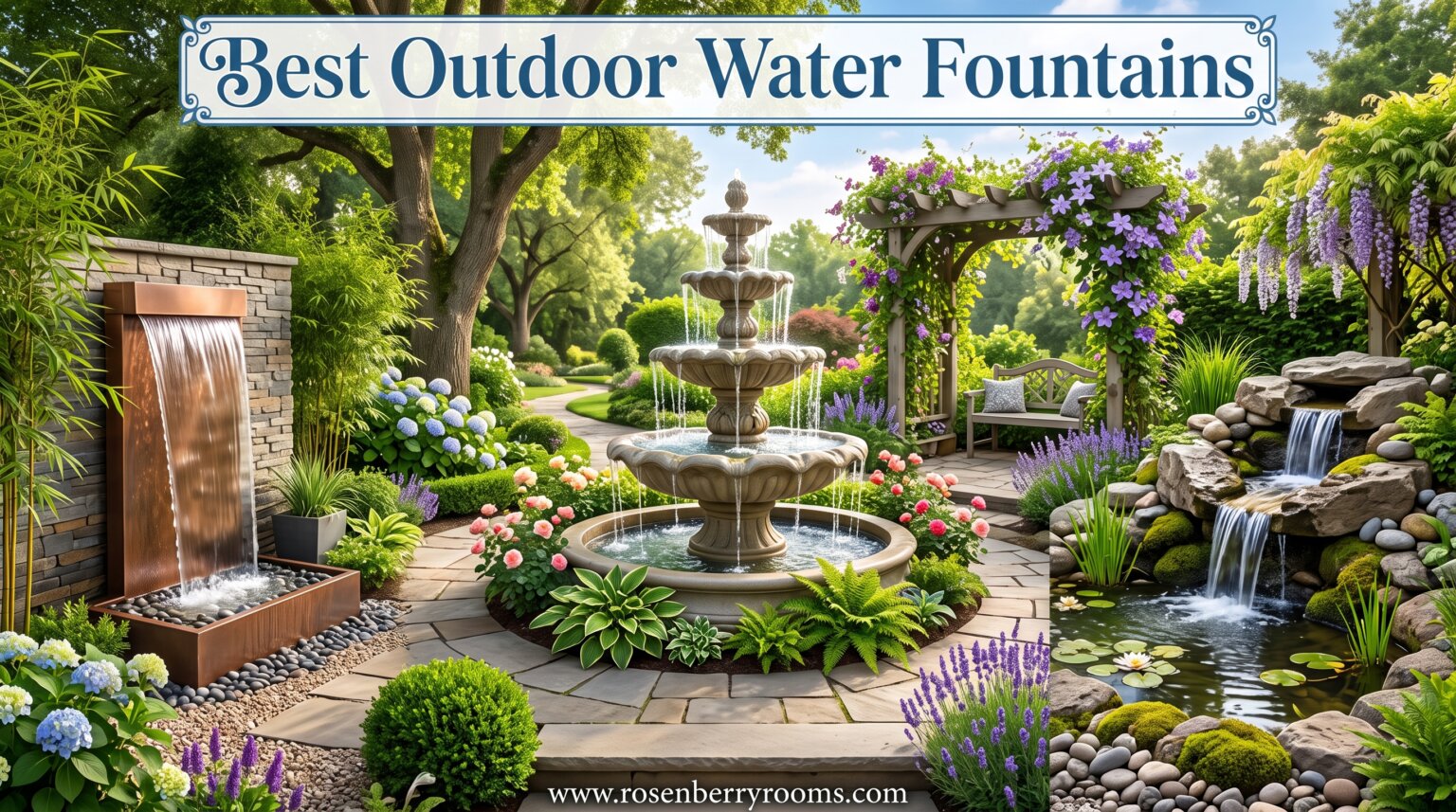 best outdoor water fountains
