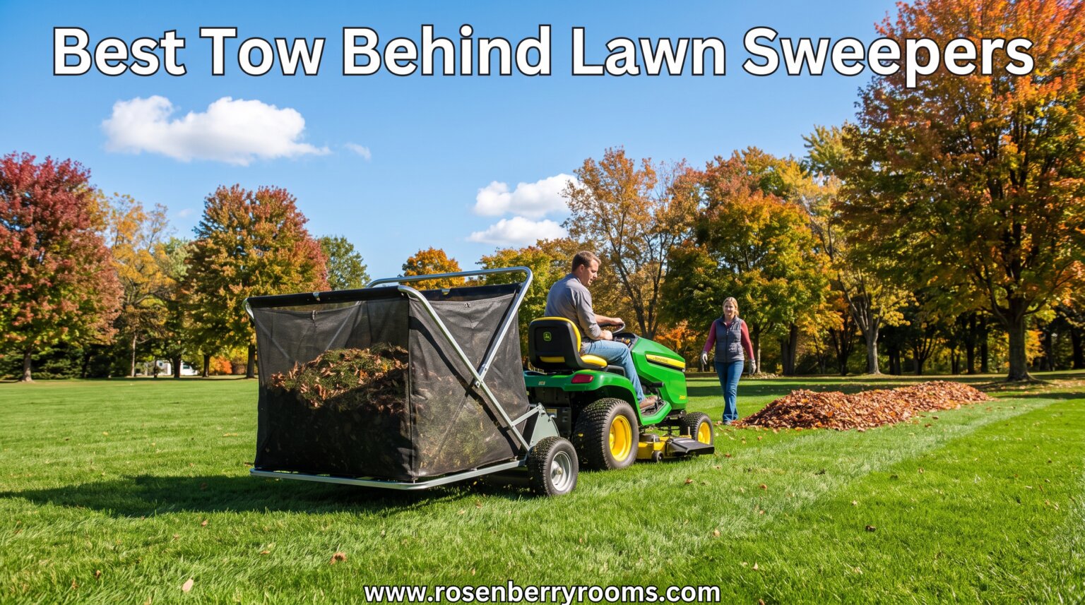 best tow behind lawn sweepers