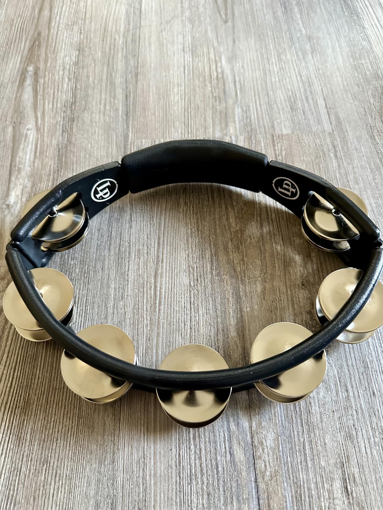LP150 Cyclops, Steel Jingles, Black, Hand Held Tambourine customer photo 2
