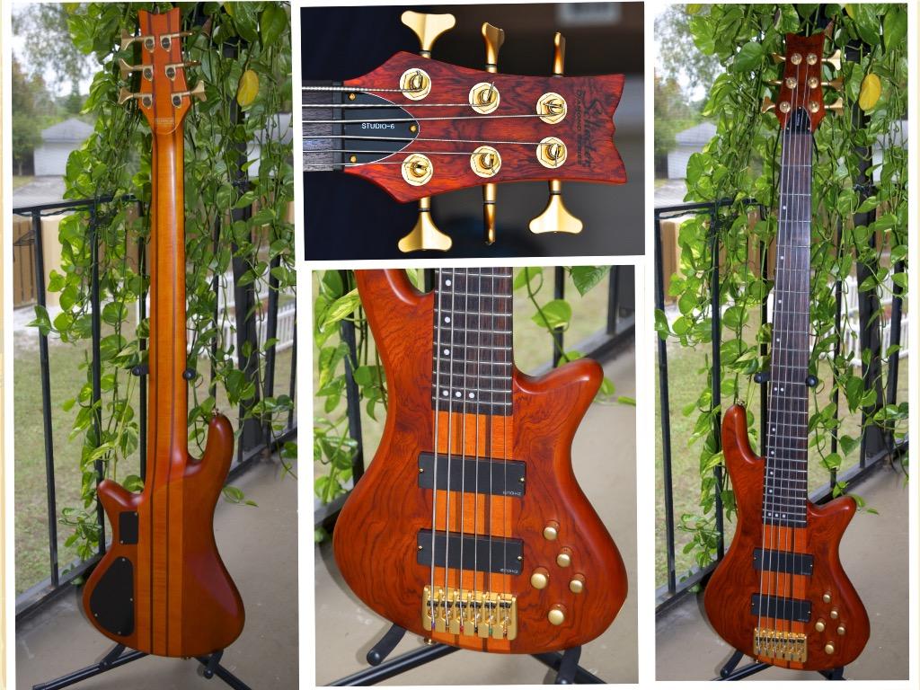 Schecter Stiletto Studio-6 Electric Bass (6 String, Honey Satin) customer photo 1