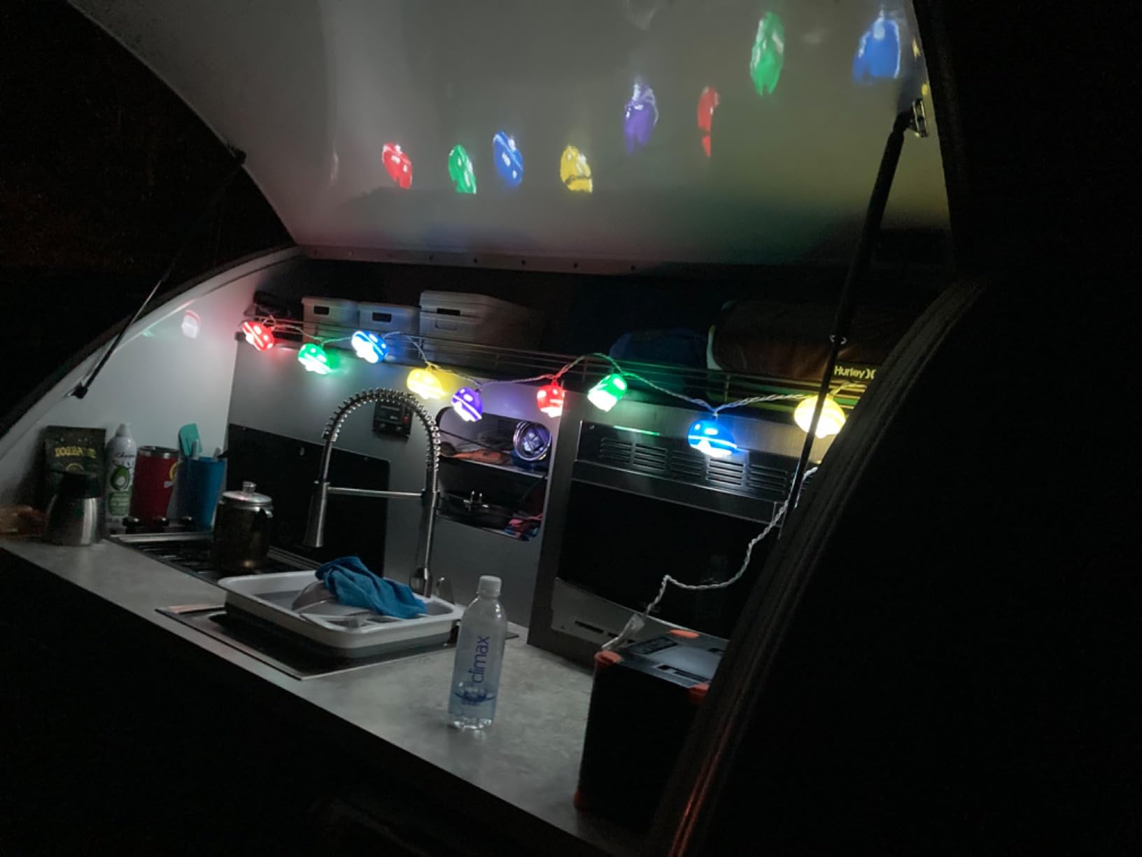 Camco Retro Travel Trailer Party Lights - Features an 8' Strand with (10) Travel Trailer Lights - Camping String Lights - Perfect for RV Awnings and Campsite Decor (42655) customer photo 1