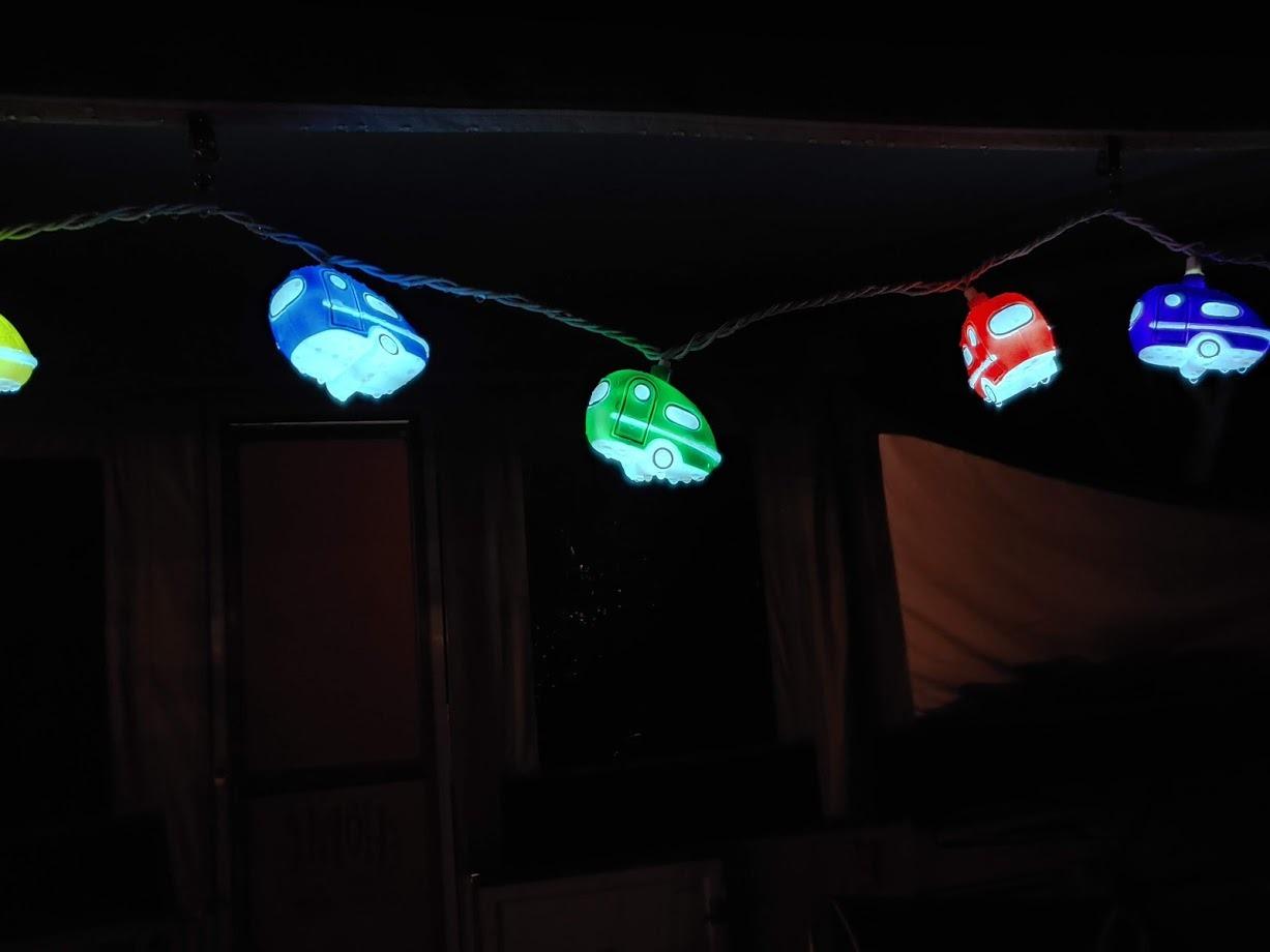 Camco Retro Travel Trailer Party Lights - Features an 8' Strand with (10) Travel Trailer Lights - Camping String Lights - Perfect for RV Awnings and Campsite Decor (42655) customer photo 2