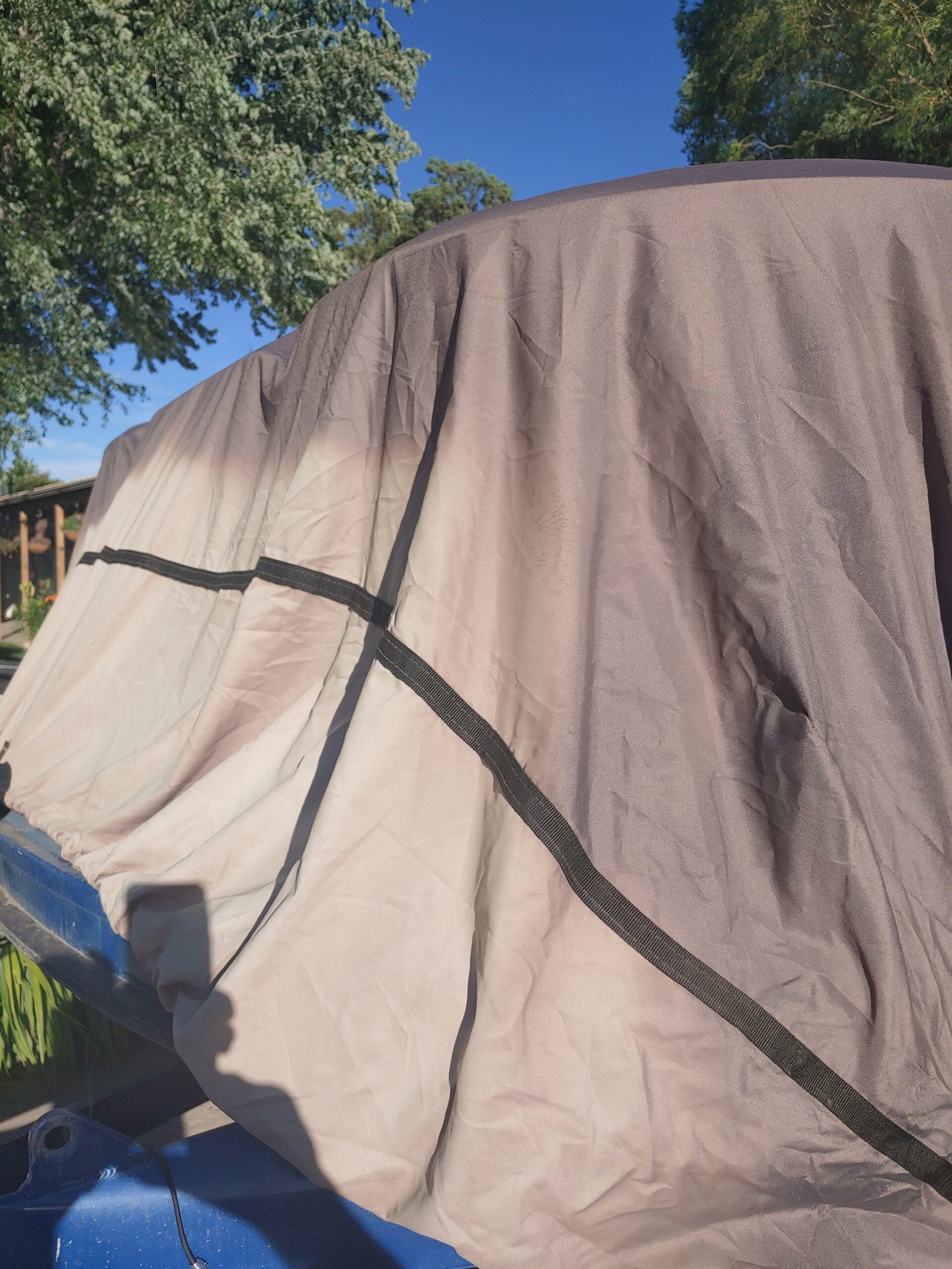 Classic Accessories StormPro Dark Grey Heavy-Duty Pontoon Boat Cover, Fits Pontoon Boats 17 Foot - 20 Foot L x 102 Inch W, Marine Grade Fabric, Water-Resistant, Trailerable customer photo 1
