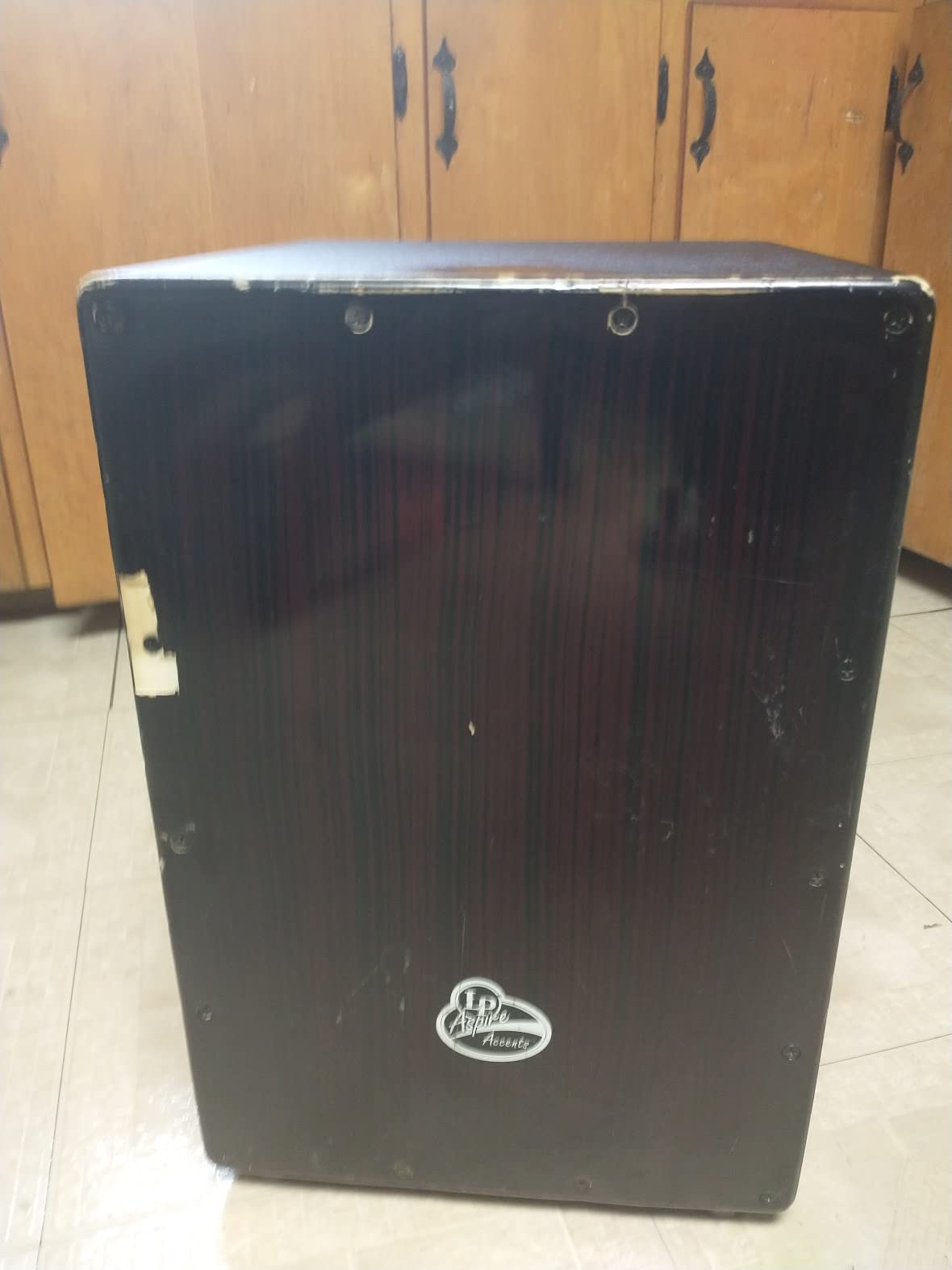 LP Aspire Accents Wire Cajon Dark Wood Streak LPA1332-DWS customer photo 1