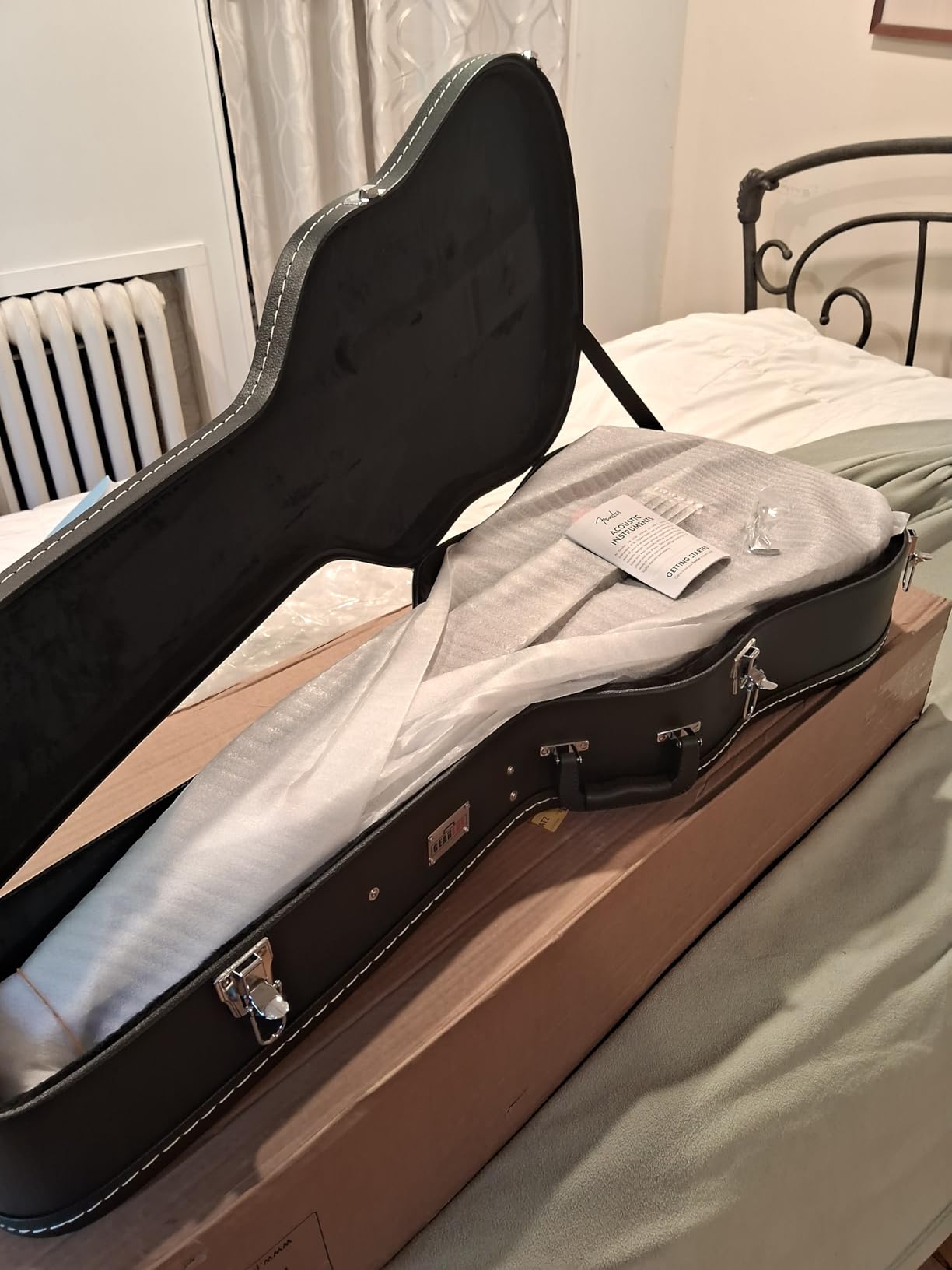 Fender CD-60S Solid Top Dreadnought Acoustic Guitar - All Mahogany Bundle with Hard Case, Tuner, Strap, Strings, Picks, and Austin Bazaar Instructional DVD customer photo 1