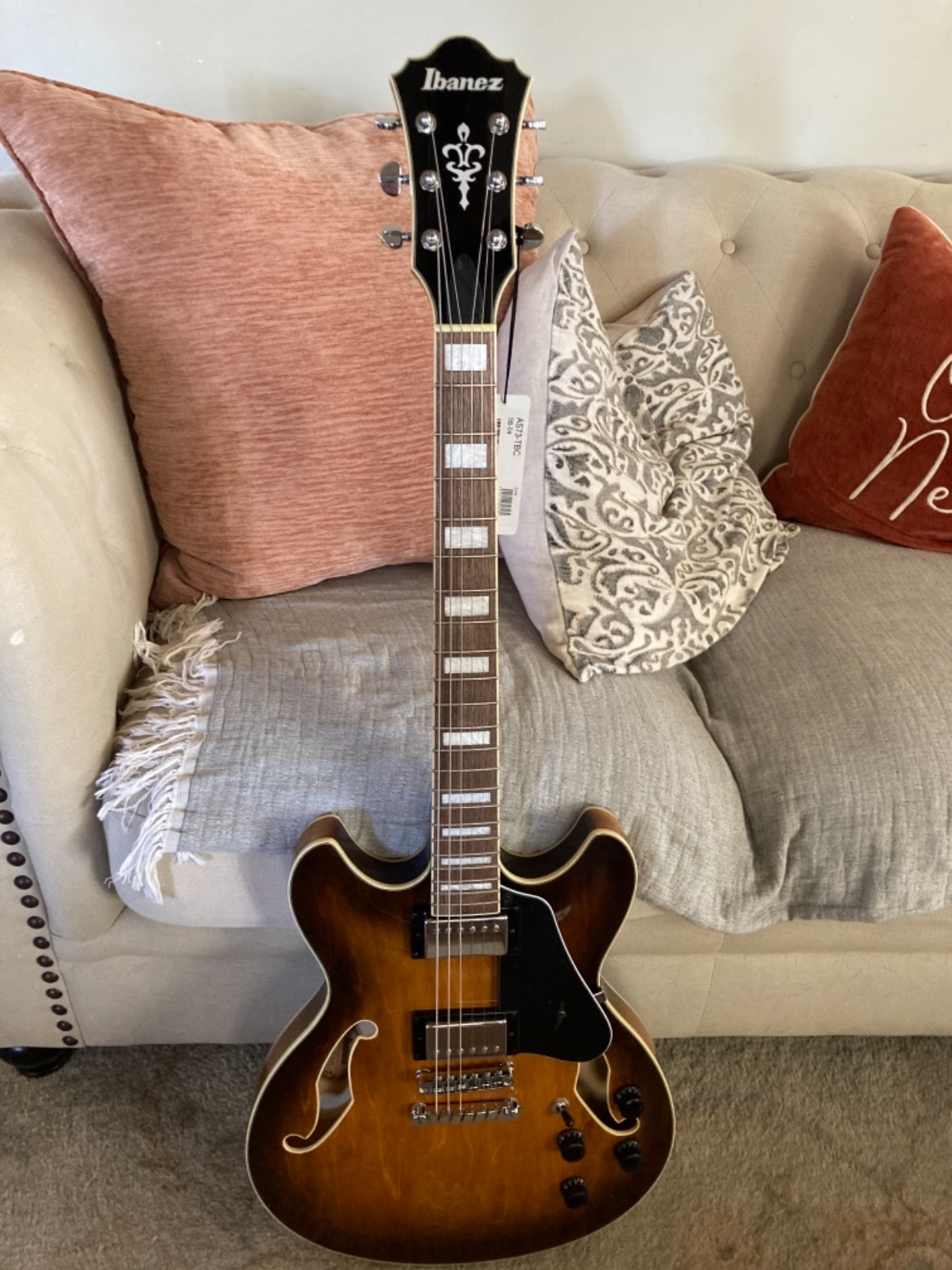Ibanez Artcore AS73 Semi-Hollowbody Electric Guitar - Tobacco Brown customer photo 2