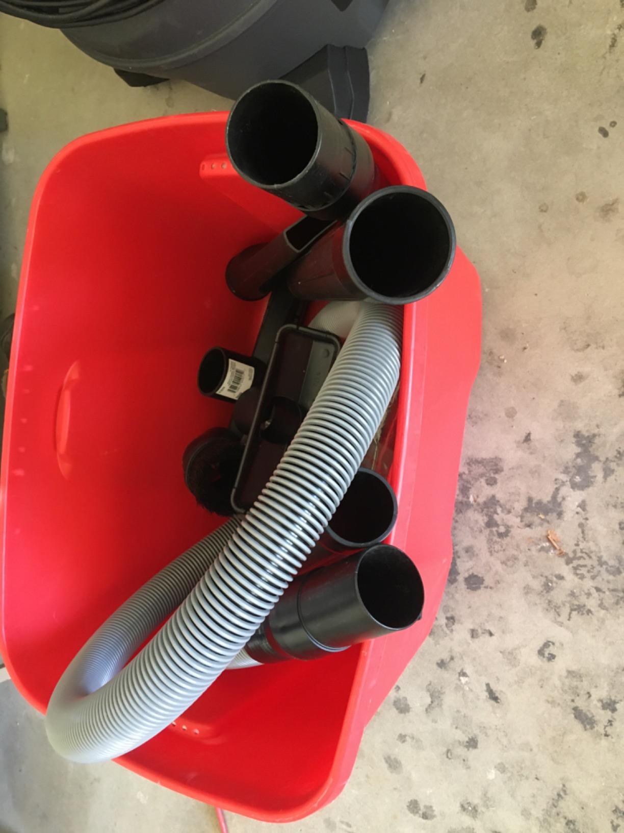 RIDGID 50368 RV2400HF Wet Dry Vacuum, 14-Gallon Shop Vacuum with Certified HEPA Filtration, 2-Stage 11.5A Motor, Casters, Pro Hose, Drain, Blower Port, Red customer photo 2