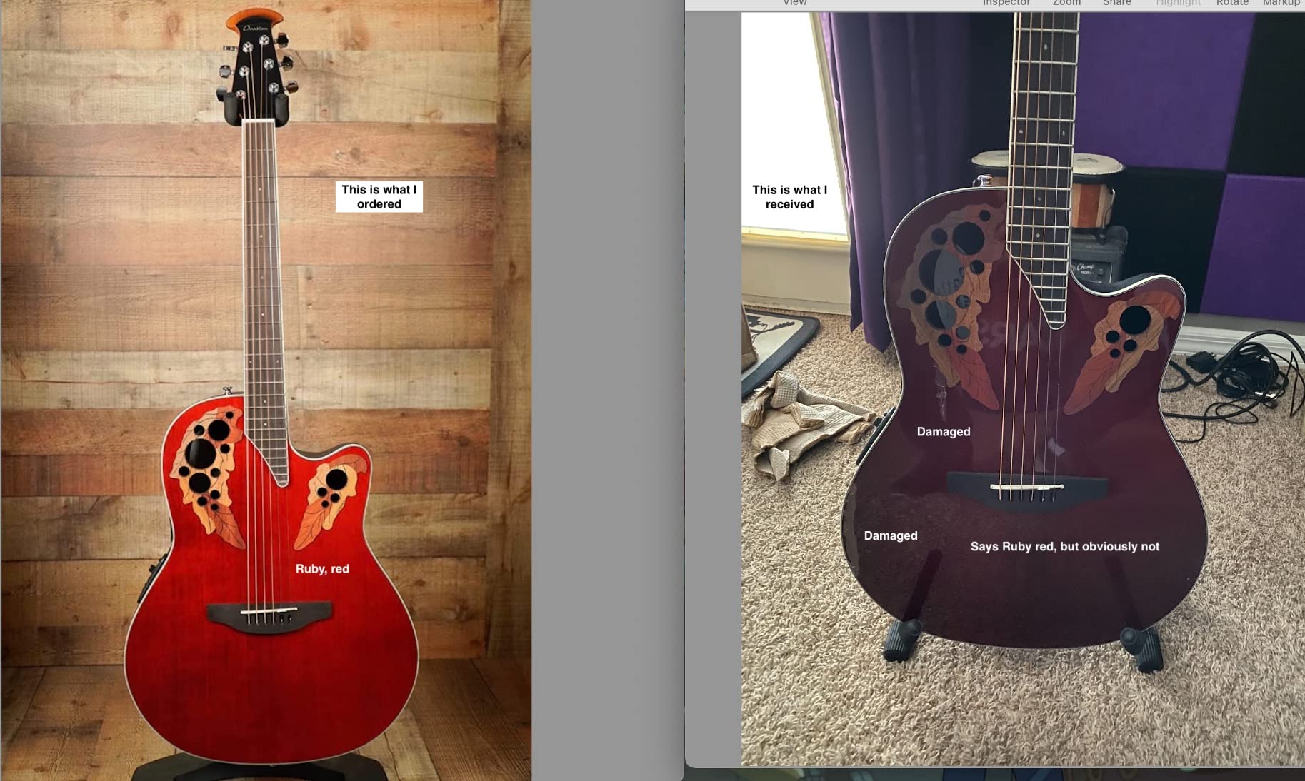 Ovation Celebrity Elite CE48 Super Shallow Depth Acoustic-Electric Guitar customer photo 2