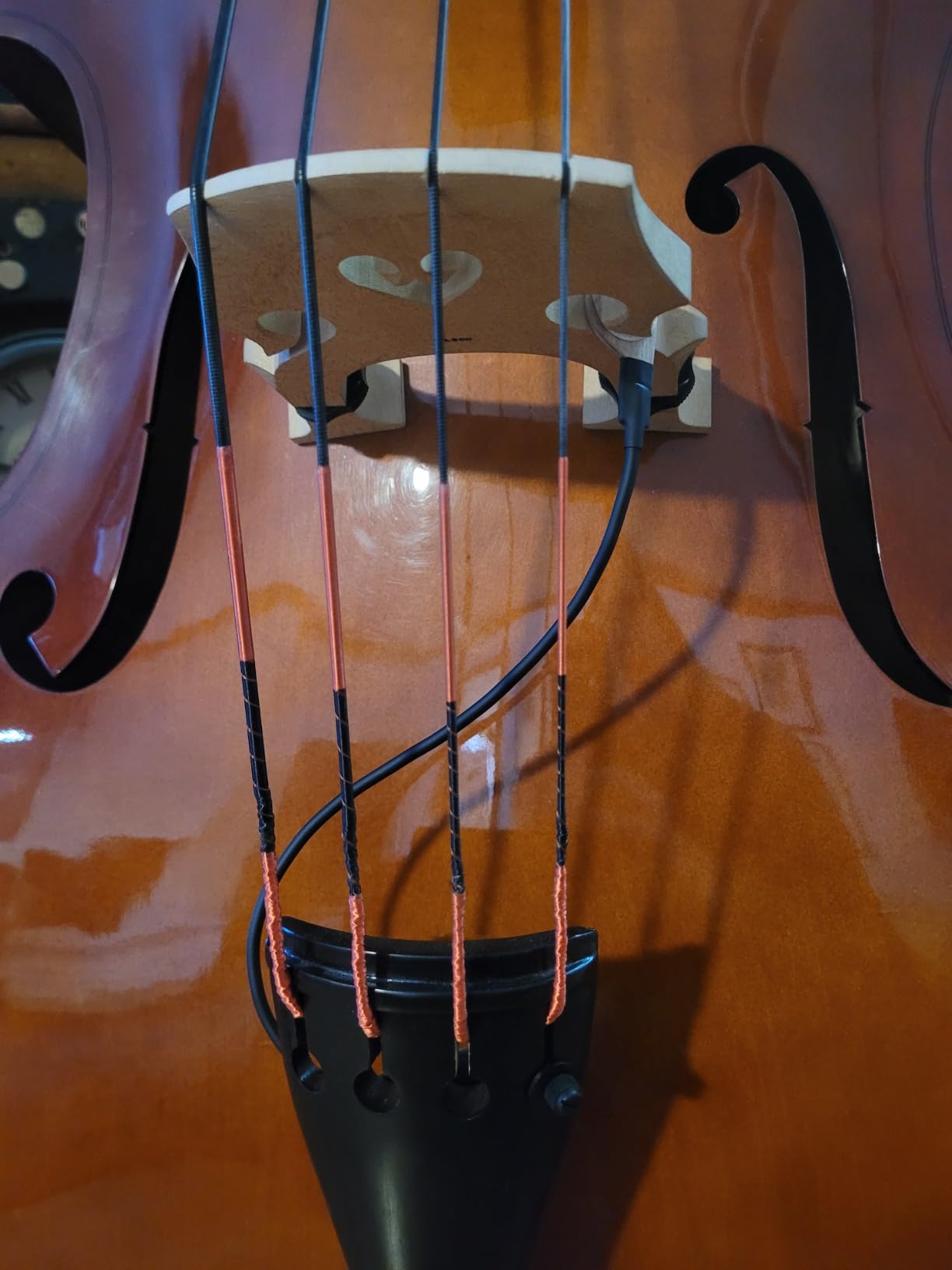 KNA DB-1 Portable Bridge-Mounted Piezo Pickup for Double Bass, Upright Bass customer photo 1