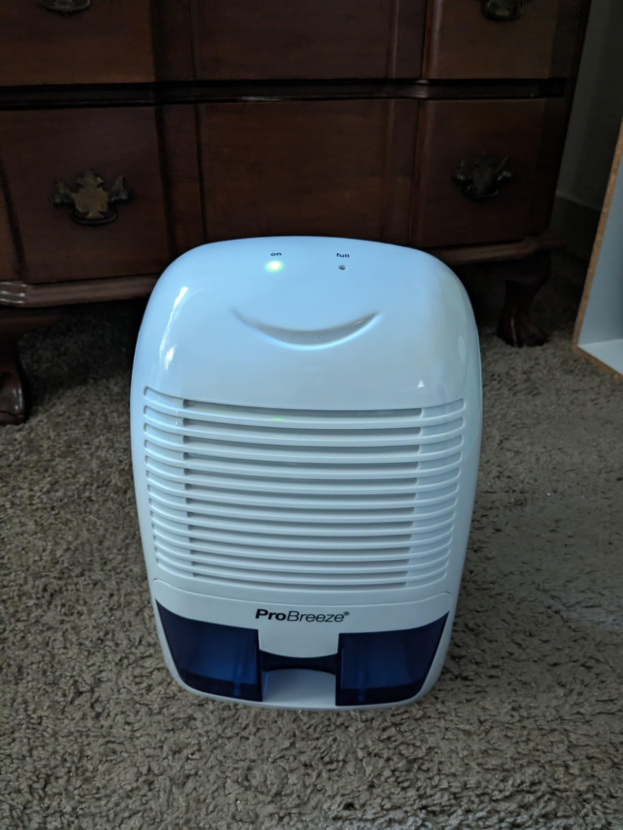 Pro Breeze Electric Mini Dehumidifier, 2200 Cubic Feet (250 sq ft), Compact and Portable for High Humidity in Home, Kitchen, Bedroom, Basement, Caravan, Office, Garage customer photo 1