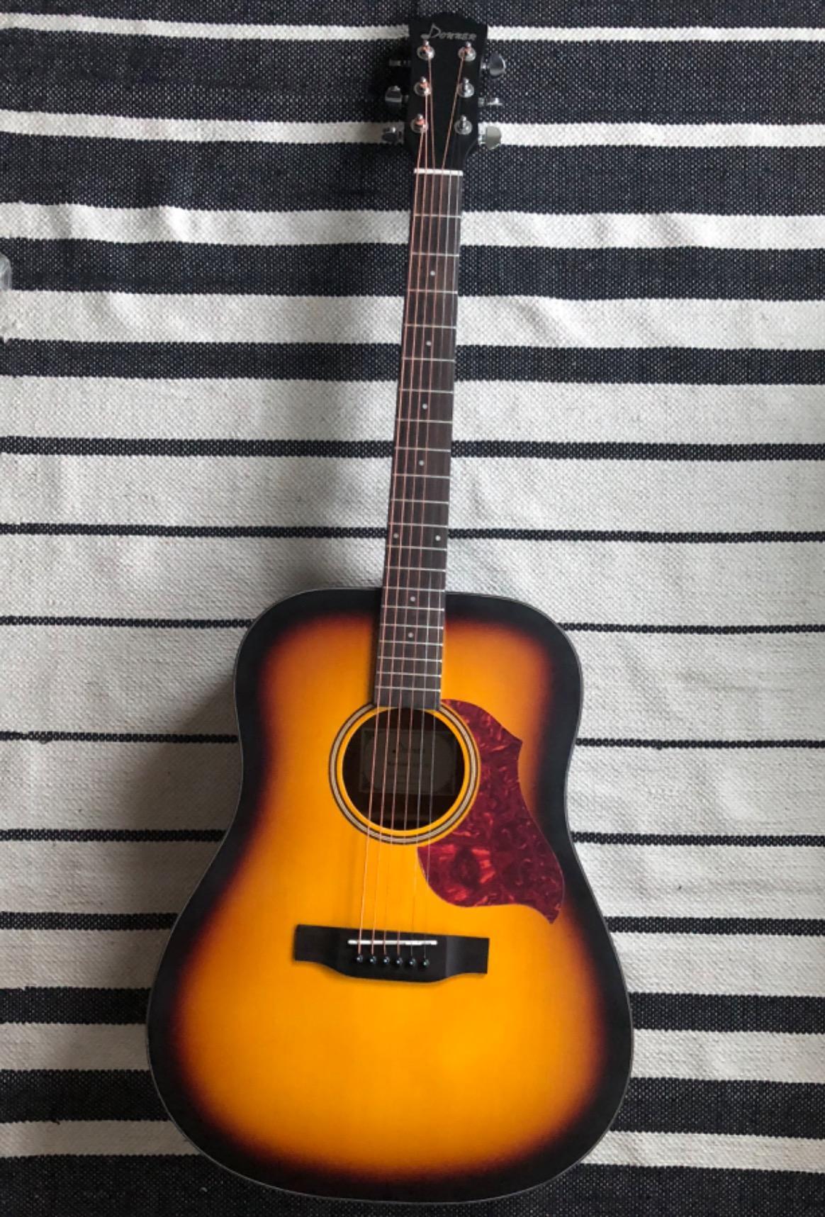Donner Acoustic Guitar for Beginner Adult Full Size Dreadnought Starter Bundle Kit DAG-1, 41 Inch Natural customer photo 2