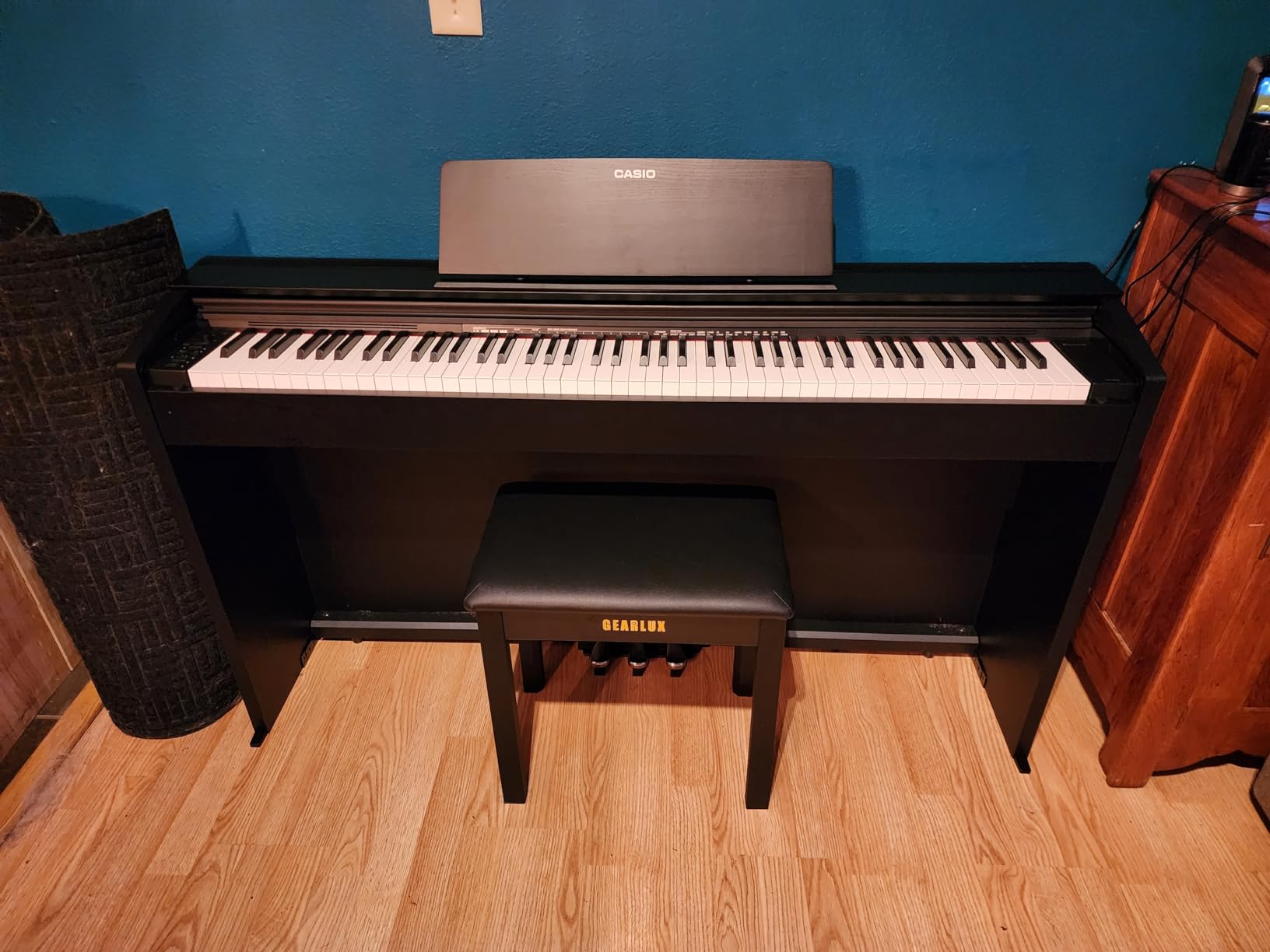 Casio PX-870 Privia Digital Piano with Furniture Bench, Headphones, Instructional Materials - Black Bundle customer photo 2