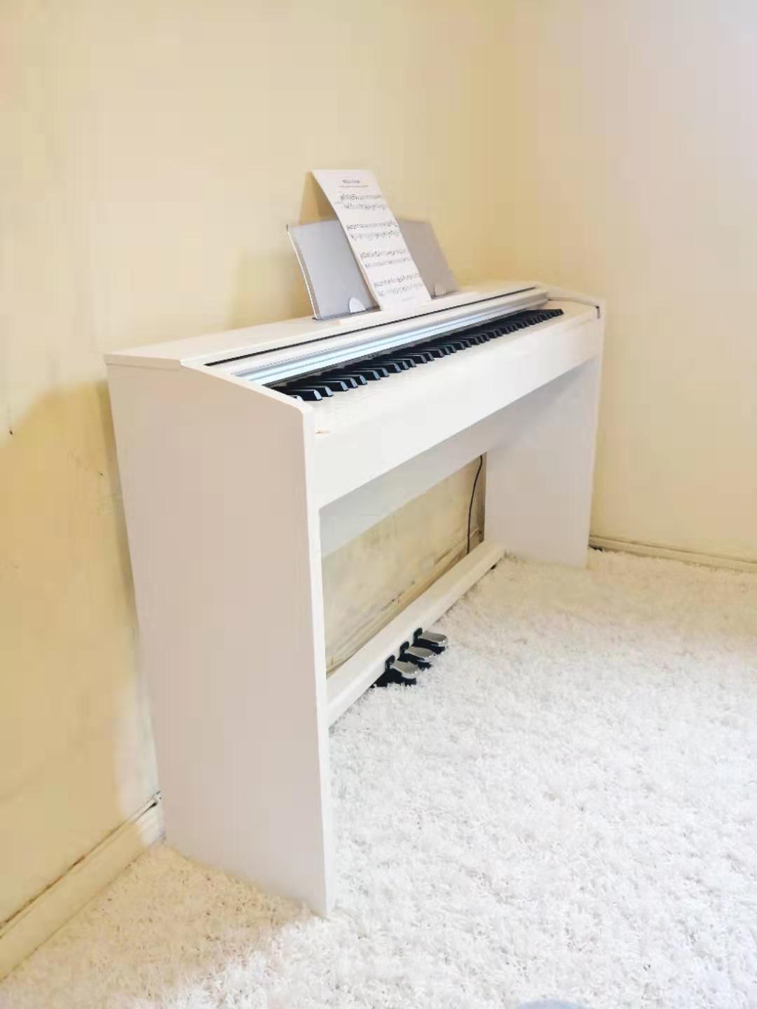 Casio Privia PX-770 - 88-Key Weighted Console Digital Piano | Tri-Sensor II Scaled Hammer Action Keys | AiR Sound Source, 19 Tones, Concert Play, 16W Stereo Speakers, USB-MIDI | Elegant White Cabinet customer photo 2
