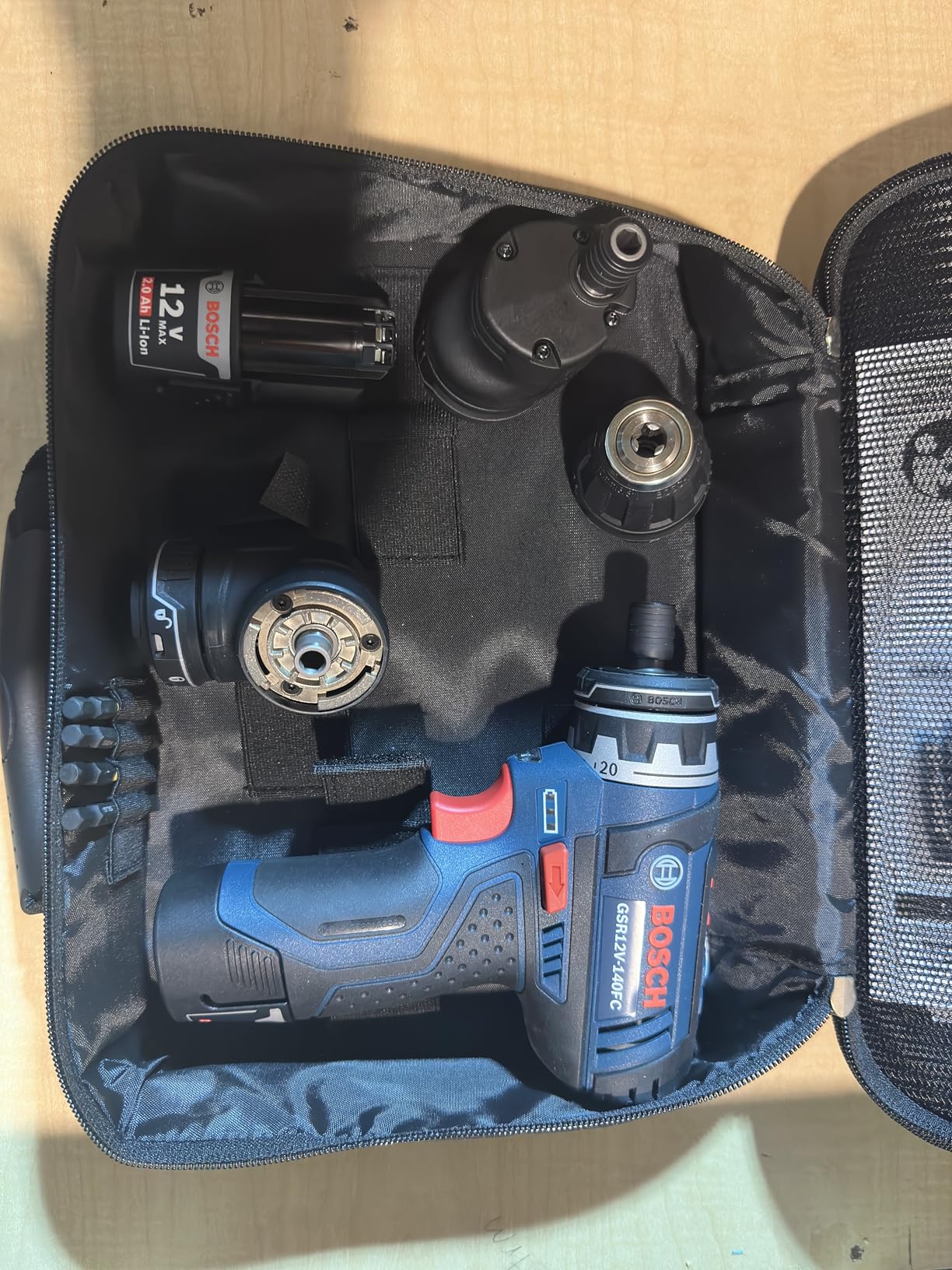 Bosch GSR12V-140FCB22 12V Max Drill/Driver with 5-In-1 FlexiClick System and (2) 2.0 Ah Batteries customer photo 2