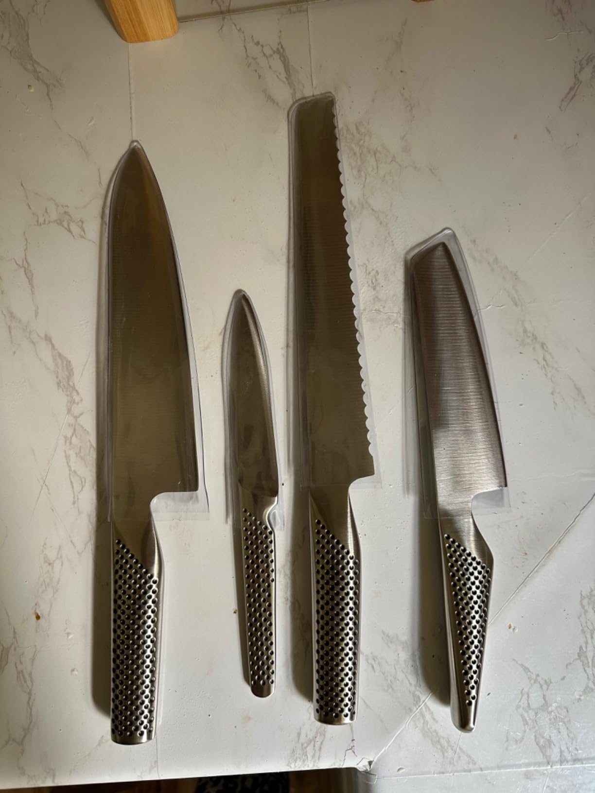 Global Teikoku 5 Piece Stainless Steel Knife Block Set customer photo 1