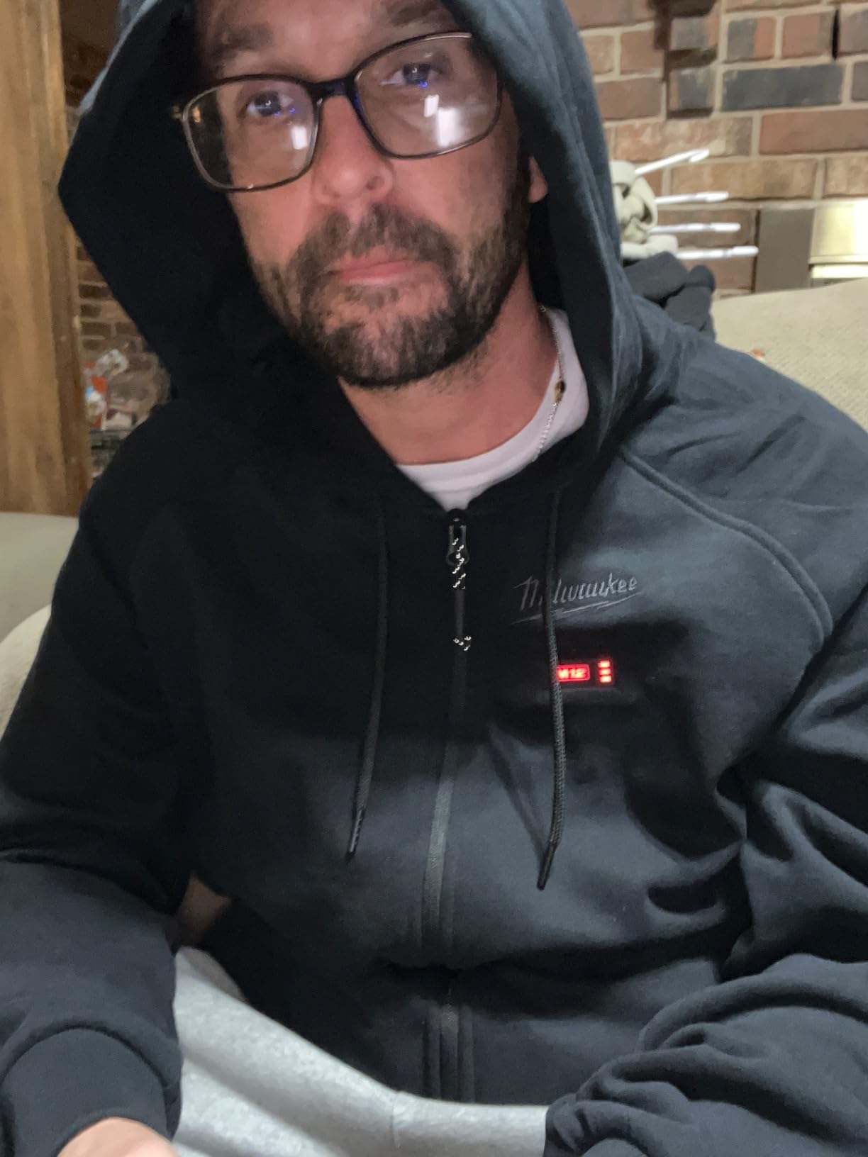 Milwaukee M12 12V Lithium-Ion Heated Hoodie - Battery Not Included (Large, Black) customer photo 1