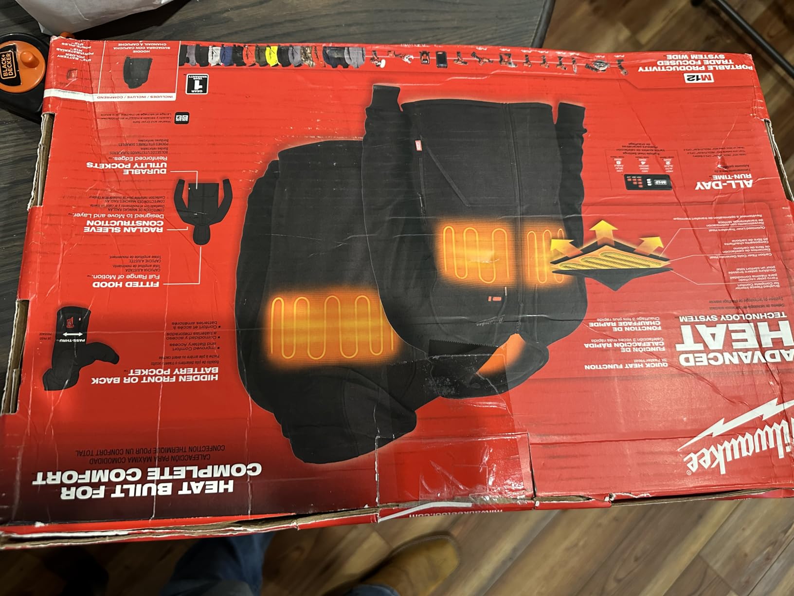 Milwaukee M12 12V Lithium-Ion Heated Hoodie - Battery Not Included (Large, Black) customer photo 2