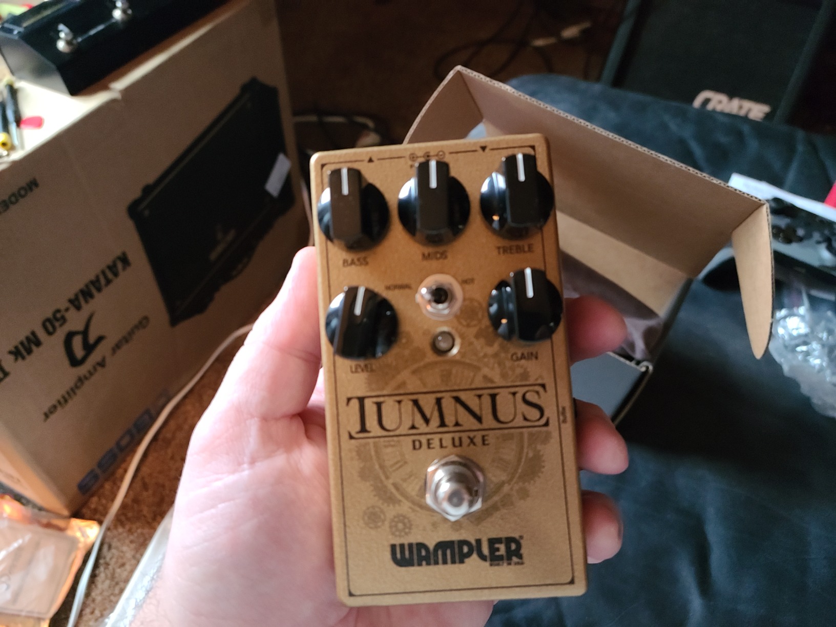 Wampler Tumnus Deluxe Overdrive & Boost Guitar Effects Pedal customer photo 2