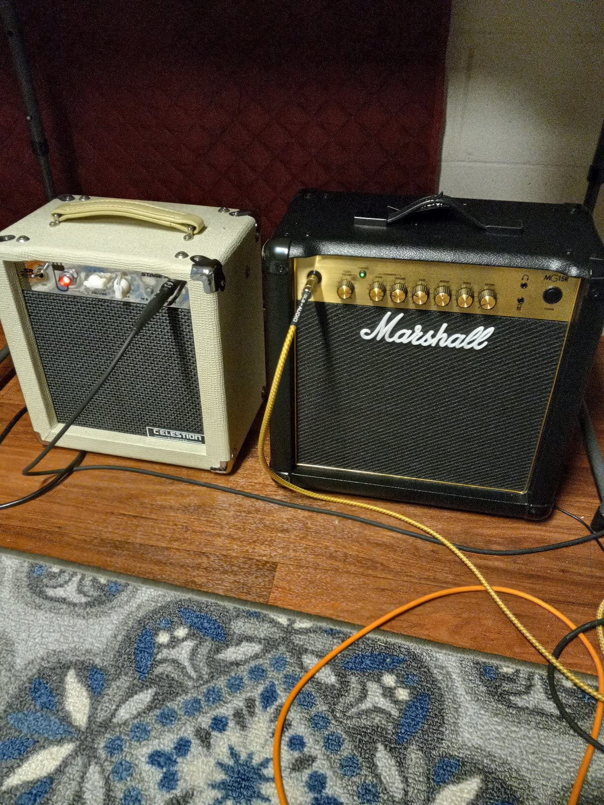 Marshall MG15GR Combo Guitar Amp - Clean and Gain Channels | Reverb and 3-Band EQ | 3.5 mm Headphones Out | 15W Output - Black customer photo 1