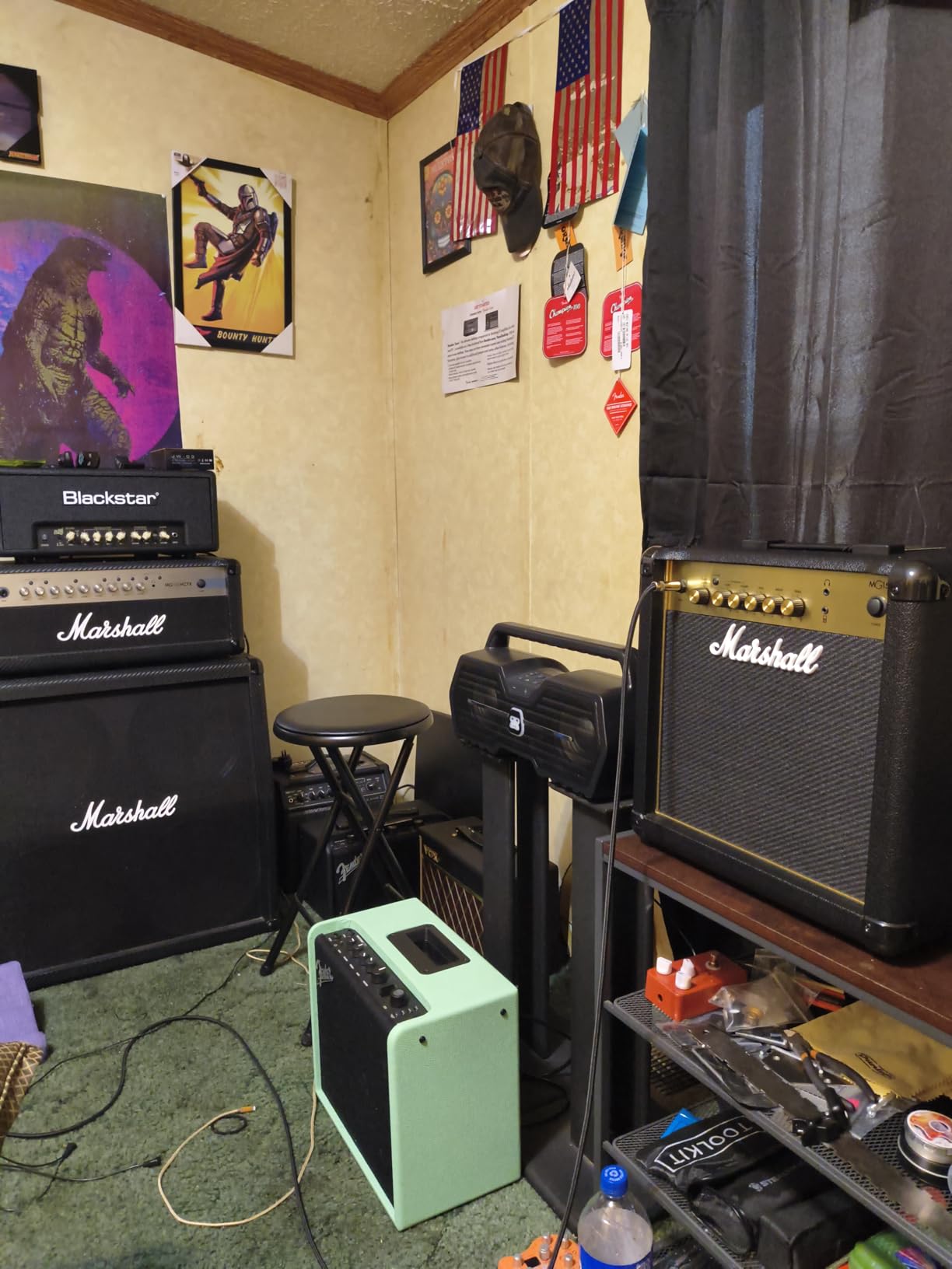 Marshall MG15G Combo Guitar Amplifier - Clean and Gain Channels | 3-Band EQ | 3.5 mm Headphones Out | 15W Output - Black customer photo 1
