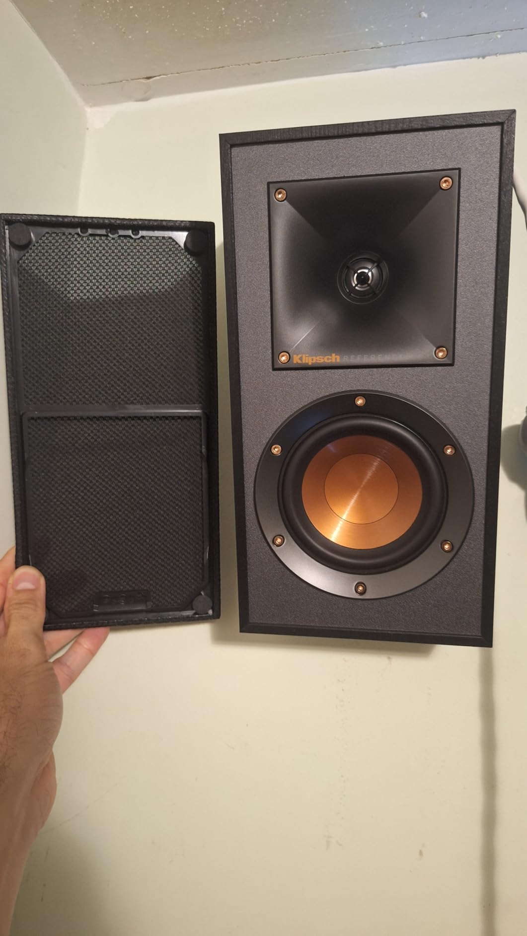 Klipsch R-41SA Powerful Detailed Home Speaker Set of 2 Black (Dolby Atmos Elevation Surround Speakers) customer photo 1