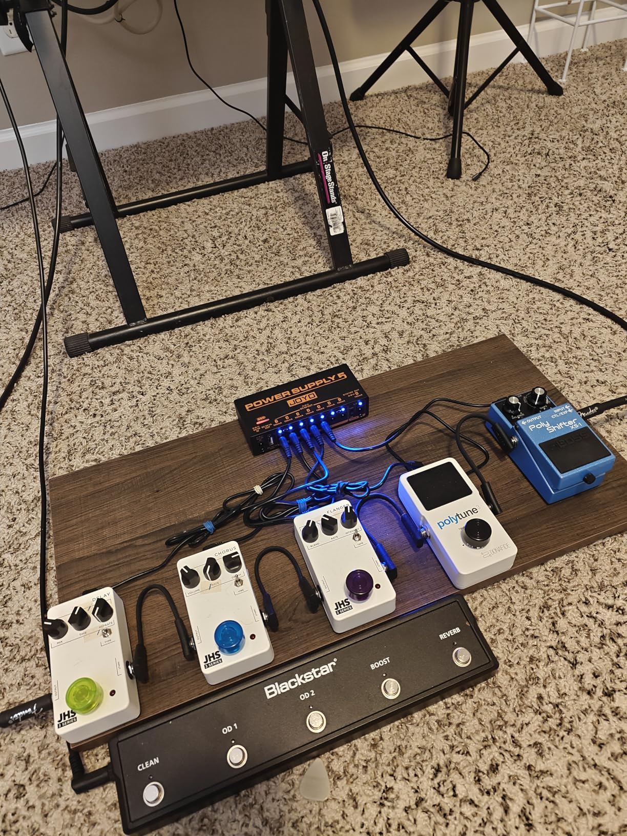 JOYO Guitar Pedal Power Supply Pedal Board Power Supply with DC 18V Pedal Power Adapter & 9V 100mA 500mA Isolated DC 10 Outputs (JP-02) customer photo 1