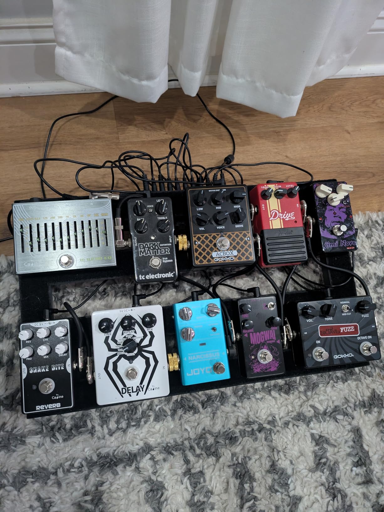 Ghost Fire Guitar Pedal Board Aluminum Alloy 1.76lb Super light Effect Pedalboard 19.8''x11.5'' with Carry Bag, SPL-04 customer photo 2