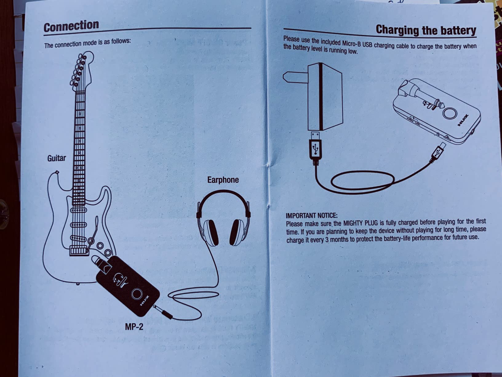NUX Mighty Plug MP-2 Guitar and Bass Modeling Headphone Amplug with Bluetooth, 13 Amp Models, 20 IRs, 19 Effects, 6.35mm Phone Plug, Pocket Amplifier Built-in Rechargeable LiPo Battery customer photo 2