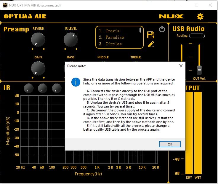 NUX Optima Air Dual-Switch Acoustic Guitar Simulator with a Preamp, IR Loader, Capturing Mode, 15 Built-In Acoustic Guitar Profiles, 3-Band EQ, Gain Control, Built-In Reverb, USB Audio customer photo 2
