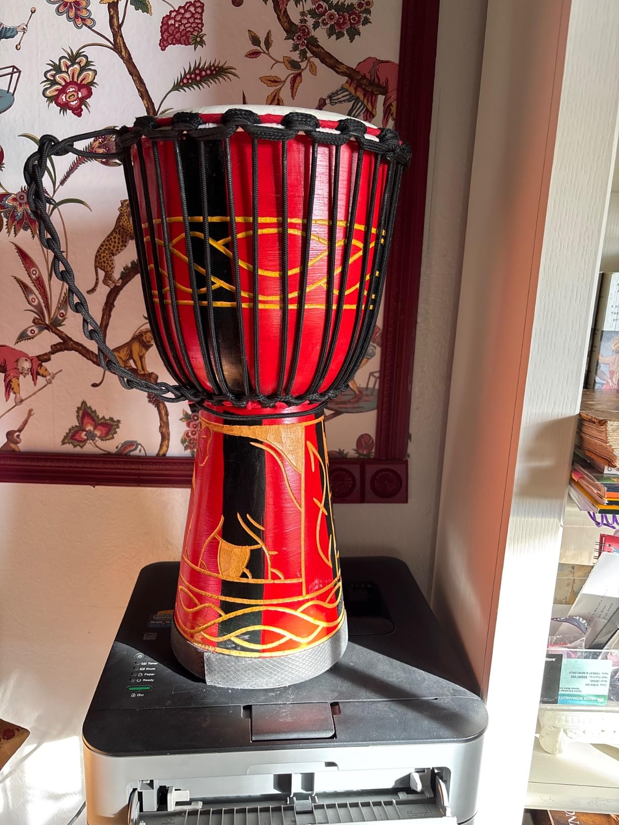 Djembe Drum, AKLOT African Drum Hand-Carved 8