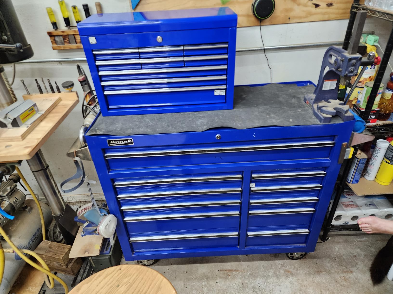 Portable Metal Tool Chest with 9 Drawers, 24