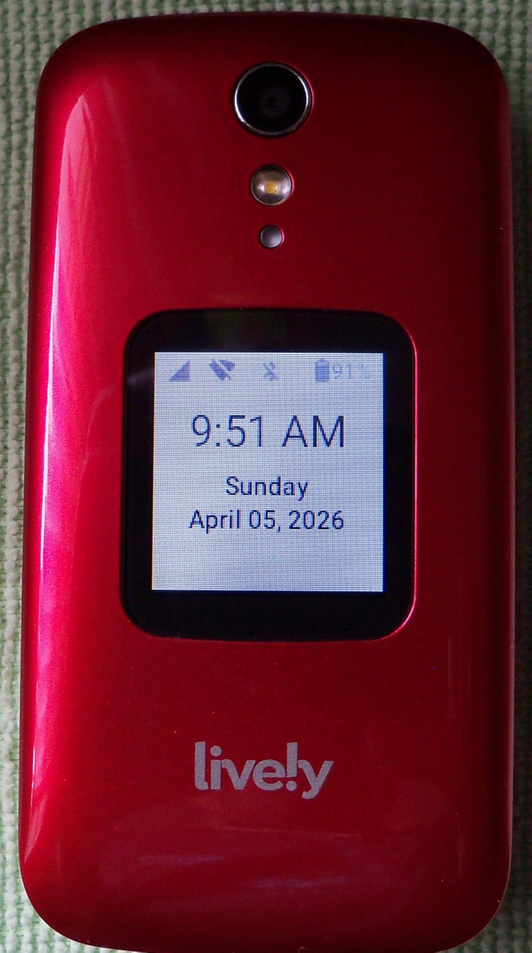 LIVELY Jitterbug Flip Cell Phone for Seniors - Flip2 Red - No SIM Needed - Must Be Activated Phone Plan customer photo 1