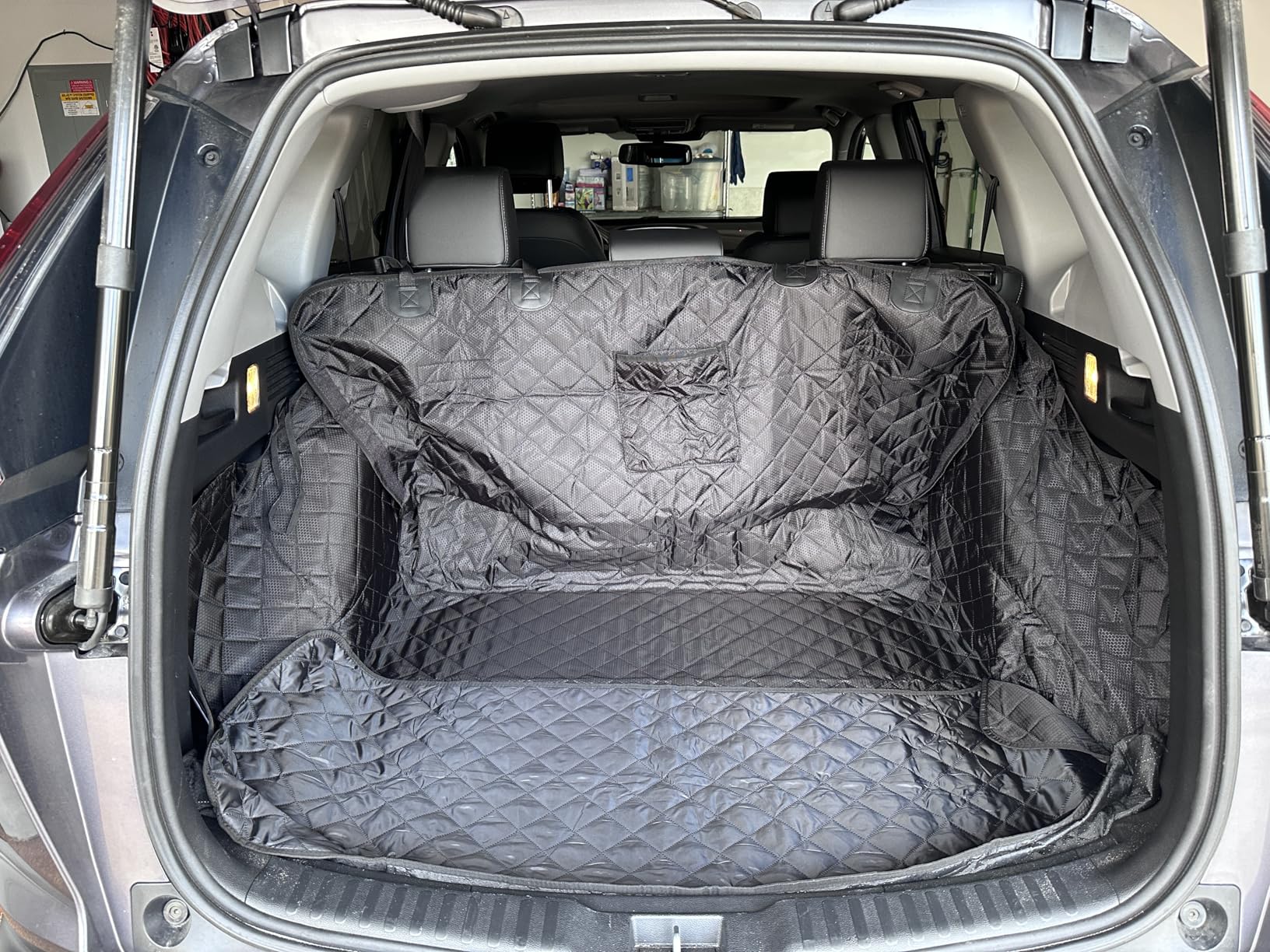 PETICON SUV Cargo Liner for Dogs, Waterproof Trunk Cover for SUVs with Bumper Flap Protector, Scratchproof Durable 600D Oxford Fabric, Non-Slip, Machine Washable customer photo 1