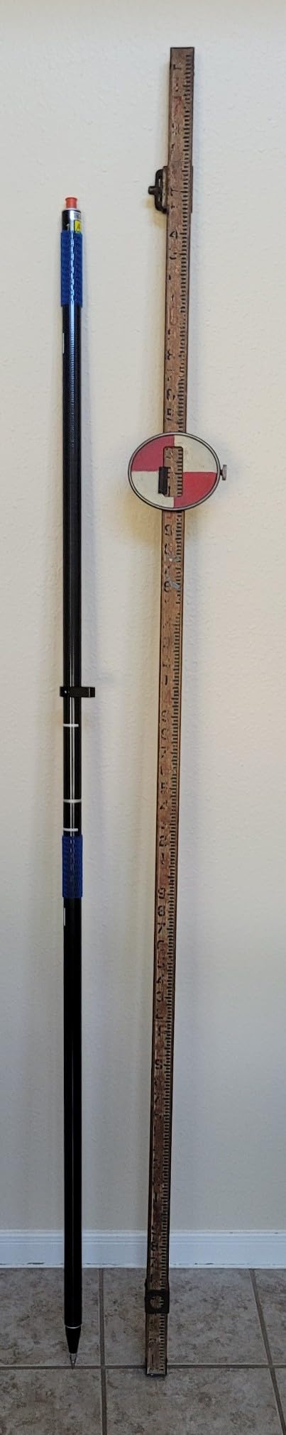 SECO 5128-00 2M Two-Piece Rover Rod - Carbon Fiber GPS Mounting Pole with 5/8x11 Tip & 40-Minute Vial - for Surveying GNSS Field Work, Precision Measurement & Fixed Height customer photo 2