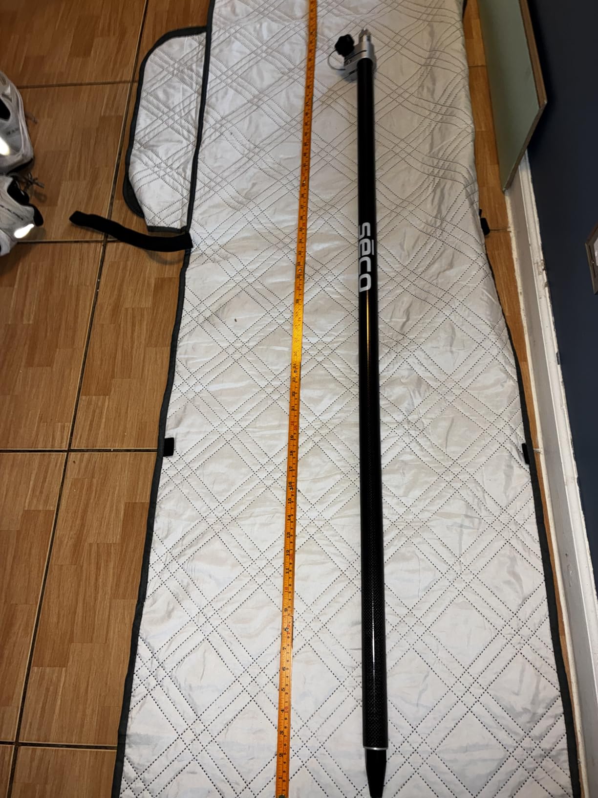 SECO 5129-52 Carbon Fiber One Section Robotics Prism Pole - 10ths Grad | TLV Lock Telescoping Extends To 8.53' and Collapsible to 4.97' - Dual Graduations 0.01 Ft And CM 40-Minute Vial customer photo 1