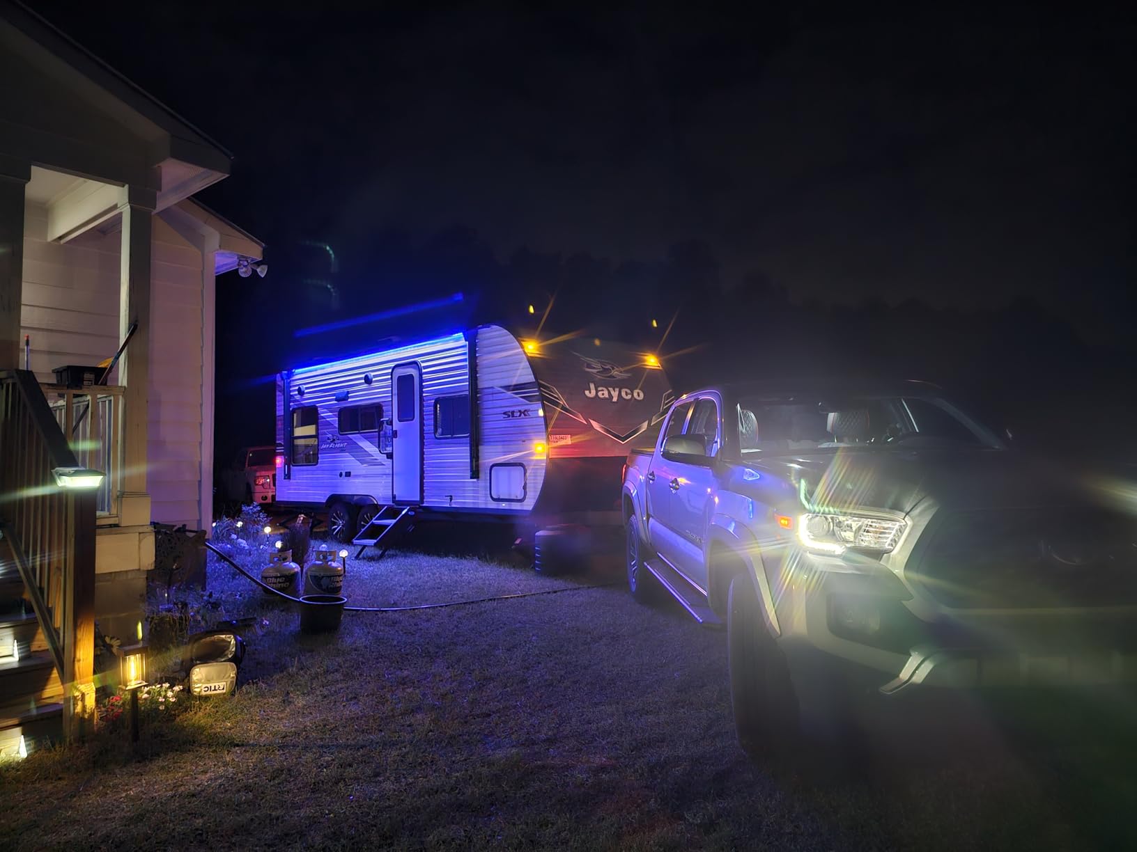 RV Awning Lights, 12V 16.4FT White Camping Awning Lights, Motorhome Travel Trailer Food Trucks Van Waterproof Canopy Led Strip Lighting, RV Exterior Underglow Light customer photo 1