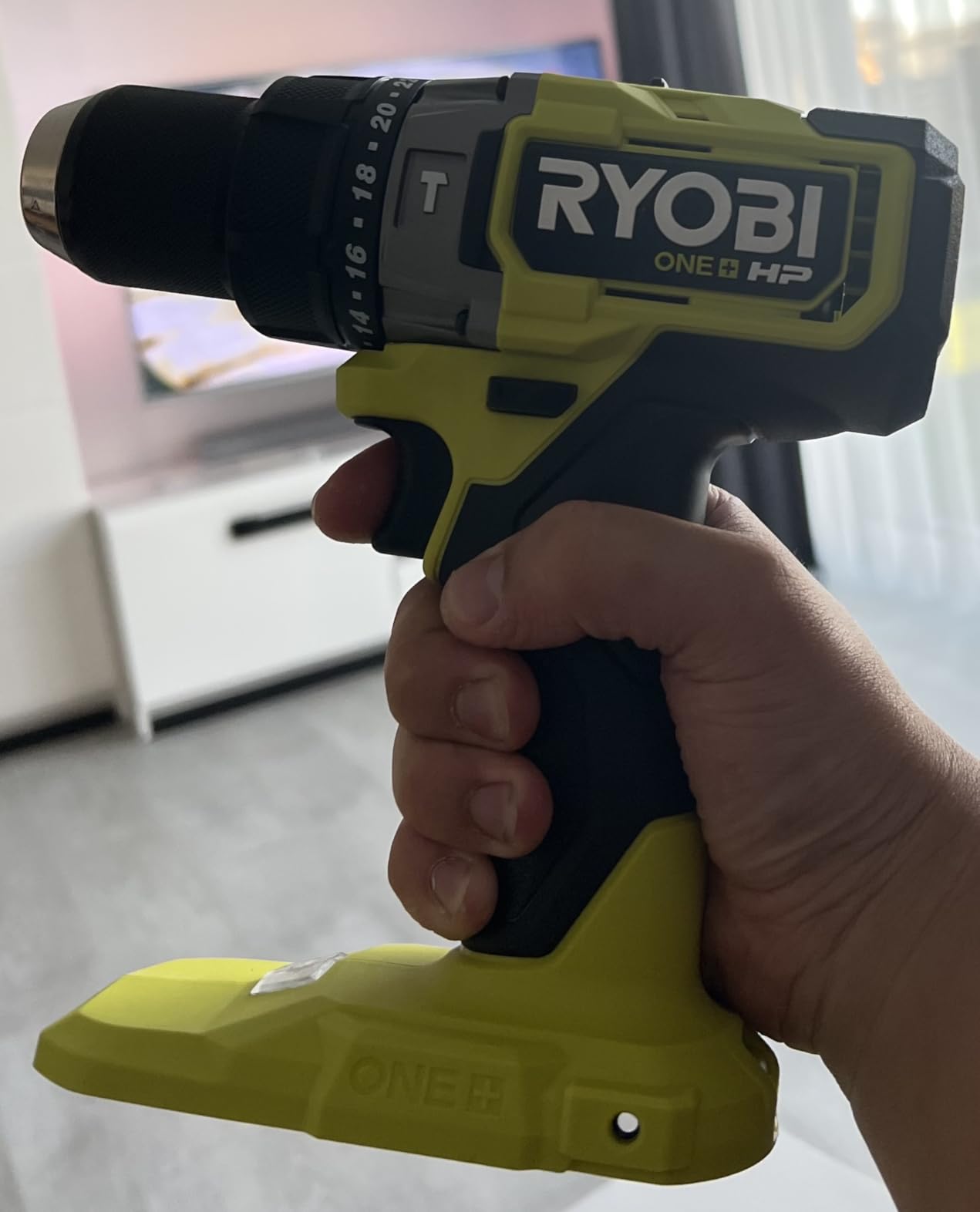 RYOBI ONE+ HP 18V Brushless Cordless 1/2 in. Hammer Drill/Driver - PBLHM101B - Tool Only (Battery Not Included) | Battery and Charger Sold Separately customer photo 1