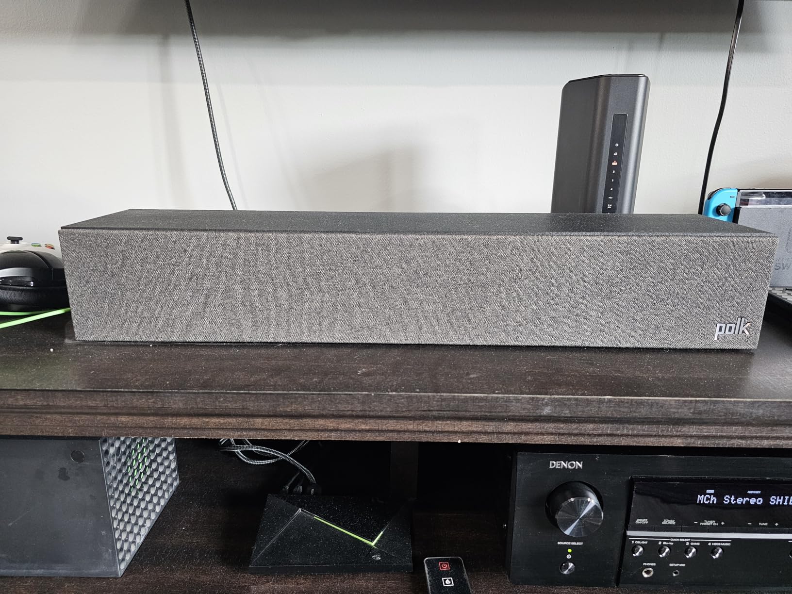 Polk Monitor XT35 Slim Center Channel Speaker - Hi-Res Audio Certified, Dolby Atmos & DTS:X Compatible, Wall-Mountable, Midnight Black customer photo 1