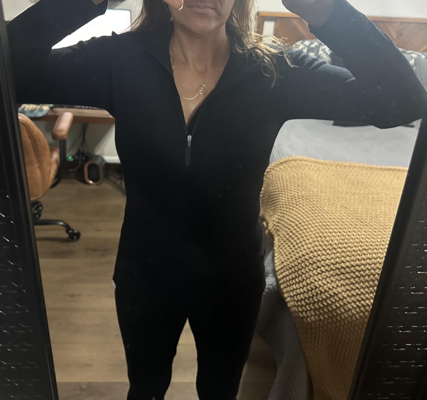 Merino.tech Merino Wool Base Layer Women Set - Heavyweight, Lite, Midweight Merino Thermal Underwear For Women Top, Bottom customer photo 2